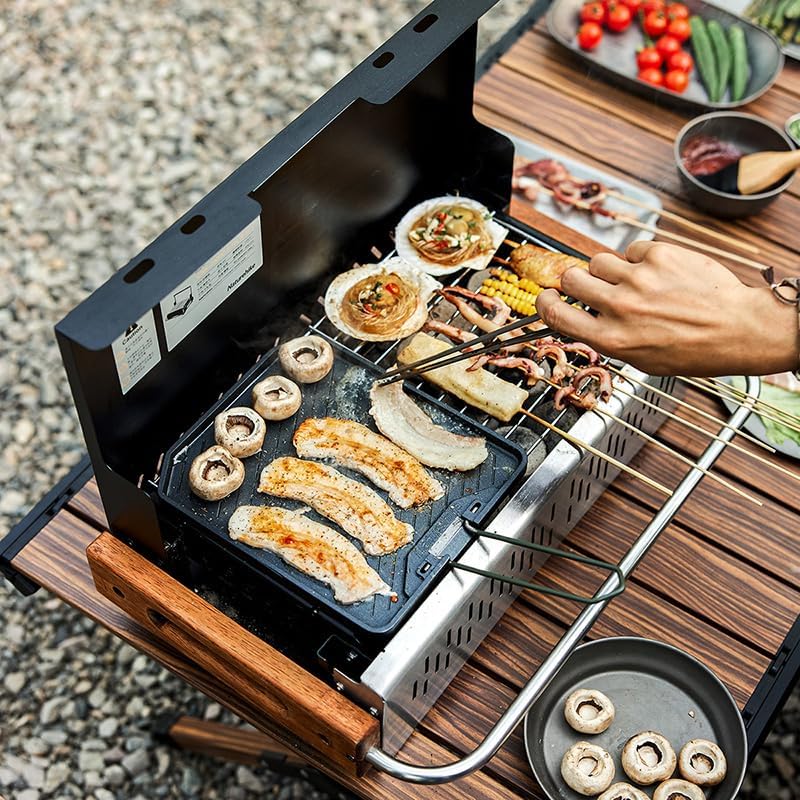 Naturehike フライパン アルミ 軽量 折りたたみ お手入れが簡単 アウトドア ハイキング バーベキュー BBQ ステーキ 焼肉
