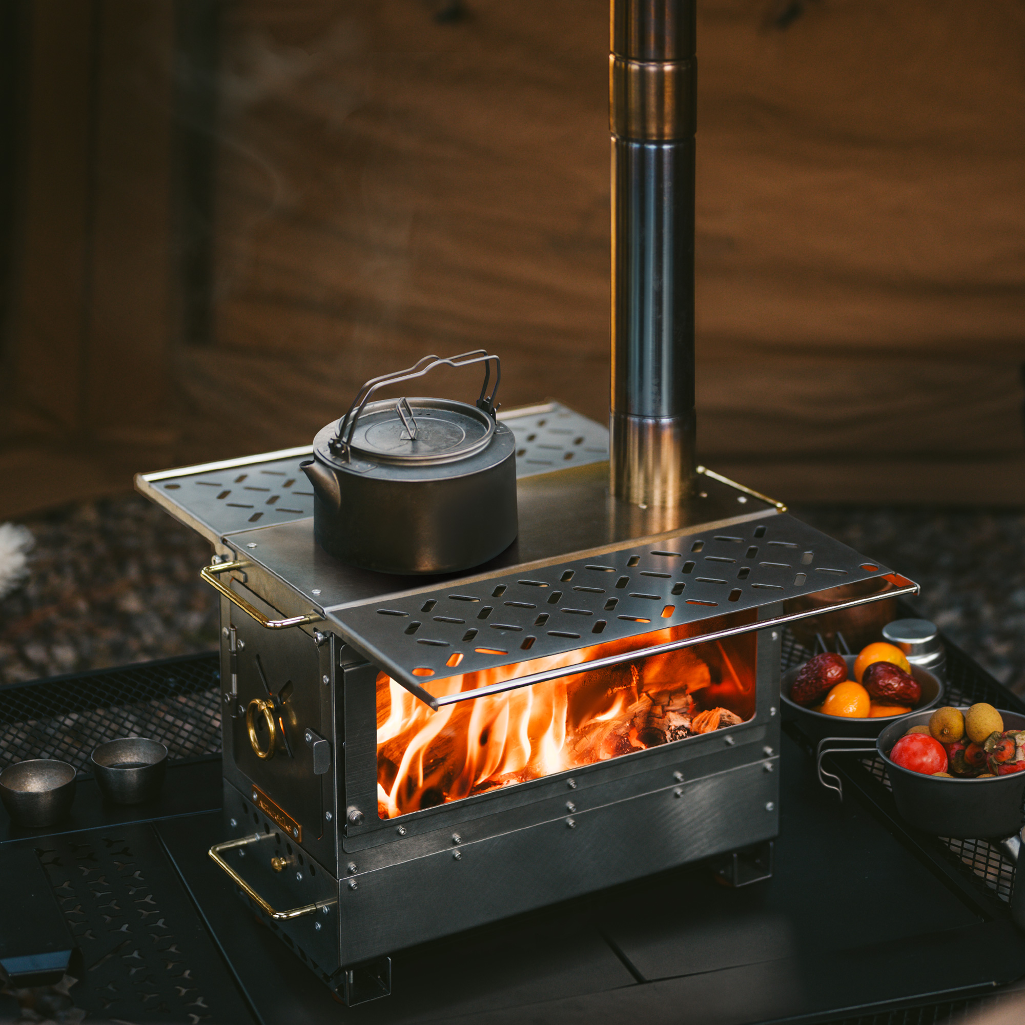 Naturehike 薪ストーブ ウッドストーブ アウトドア キャンプ ステンレス 調理 耐熱 焚火台