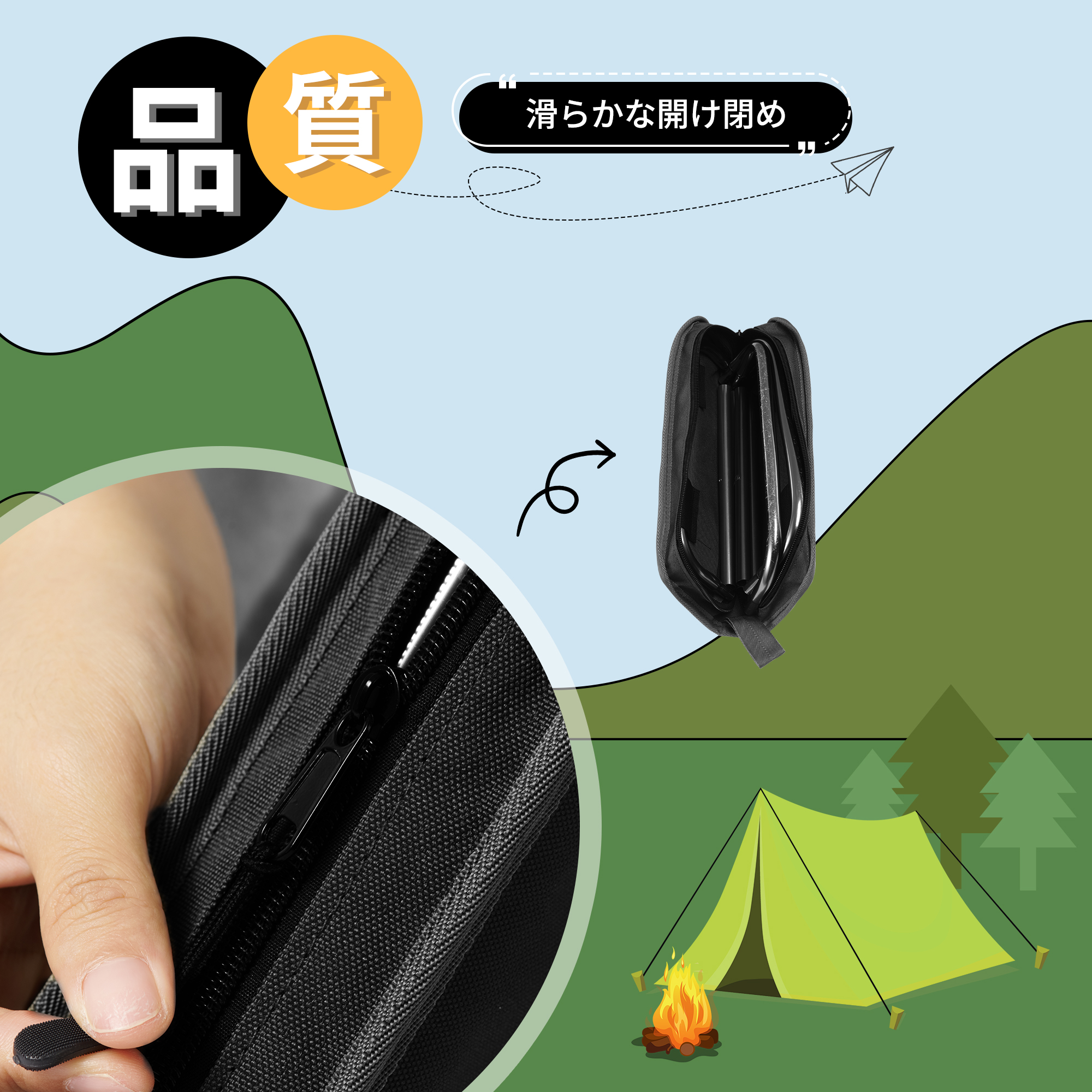 Naturehike XL01 折りたたみ椅子 アウトドアチェア 超軽量 耐荷重75kg キャンプ椅子 コンパクト イス 収納バッグ付