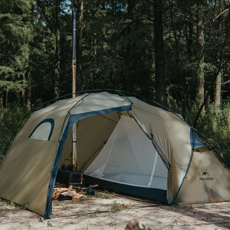 Naturehike ベージュ キャンプテント Naturehike The hills Solo テント 1LDK 1~2人用 4シーズン