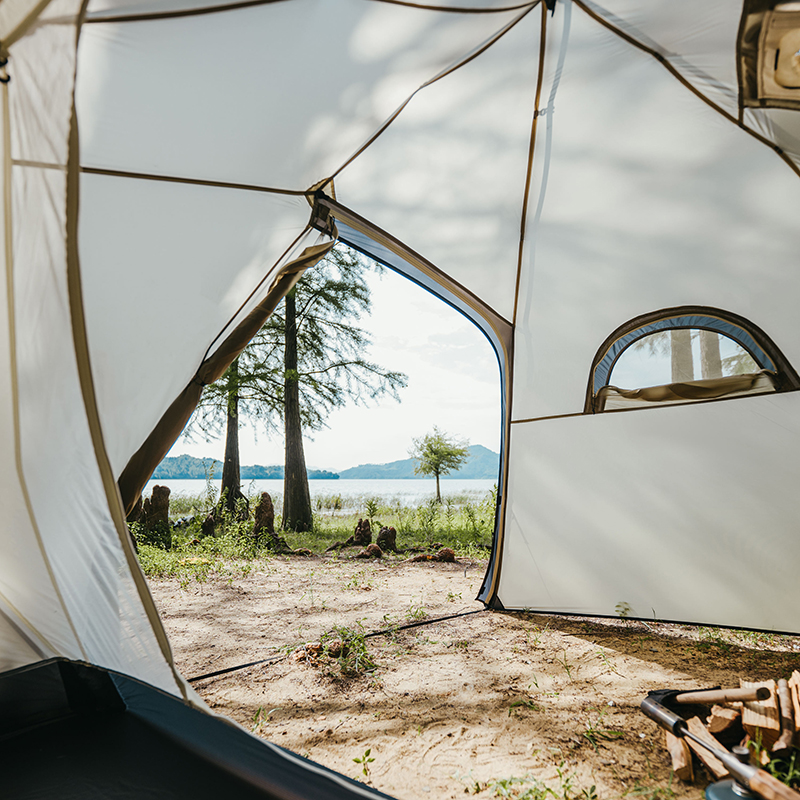 新作予約販売Naturehike The hills solo テント 1LDK 1~2人用 4シーズン サンドベージュ 2.24KG 超軽量 二重層通気 耐水圧1500mm+ キャンプ