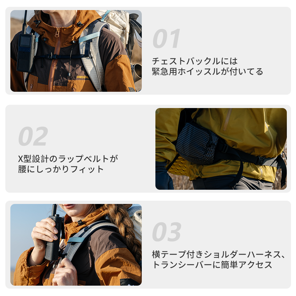 Naturehike Rock2.0 ハイキングバッグ バッグ バックパック 登山 リュック ハイキング リュックサック 40L+5L 60L+５L