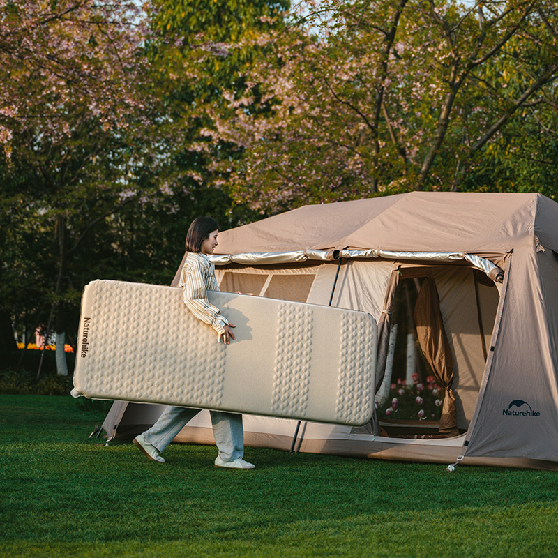 Naturehike C6.5 インフレータブル式マット 5.4高R値 自動膨張 厚手6.5cm 1人用 2人用 エアーマット