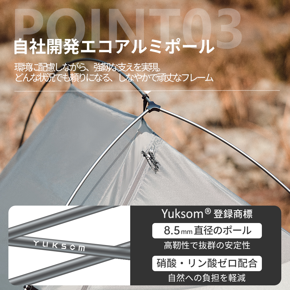 Naturehike Cloud up Base 超軽量テント 1/2/3人用 二重層 コンパクト