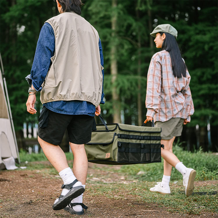 ネイチャーハイク 大容量ポケットデザイン折り畳み式トートバッグ-Naturehike