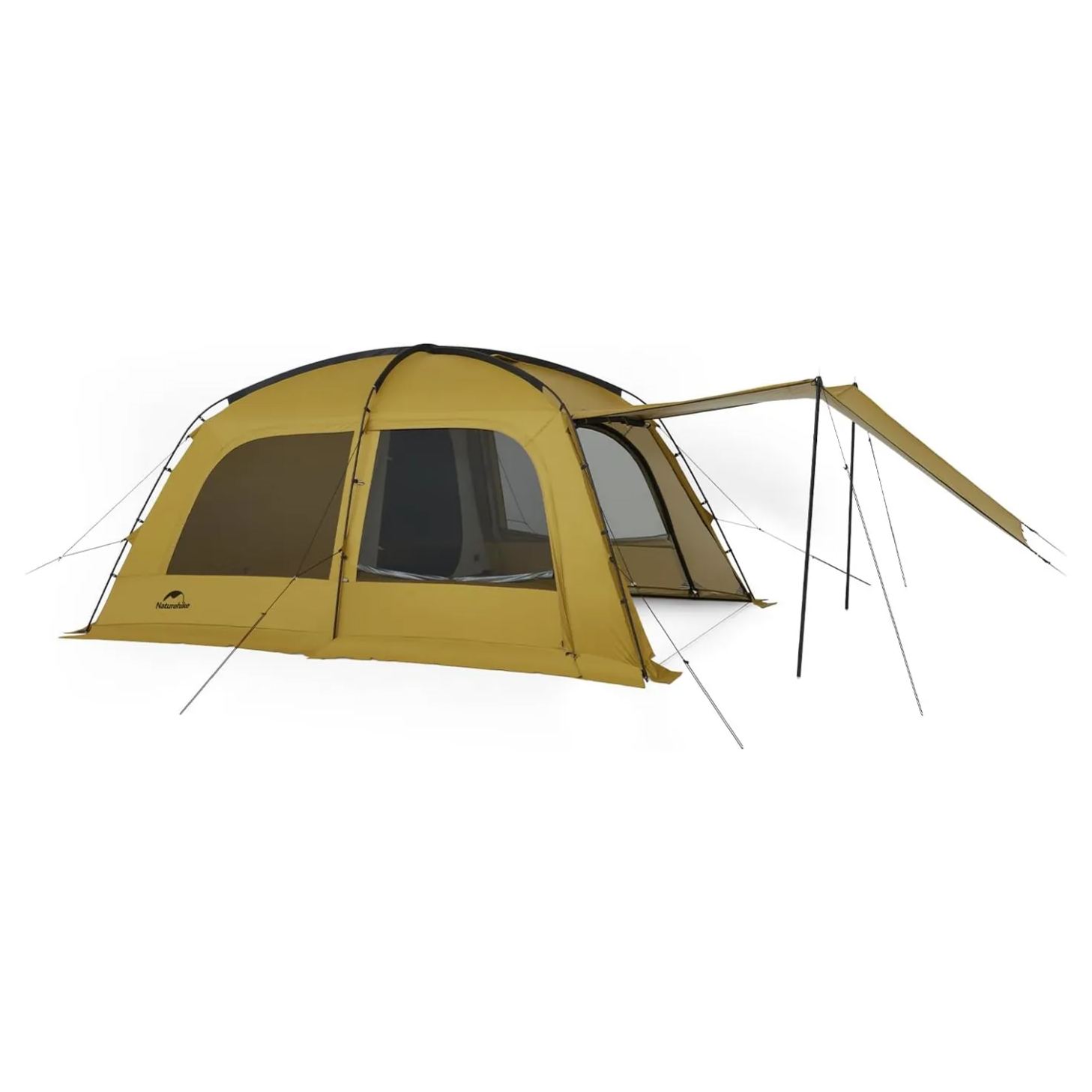 Naturehike Dune10.9 ドームテント ツールーム 自立式 二重層 設営簡単 高さ200cm 2ルーム 前室 1～3人用 スカート付き