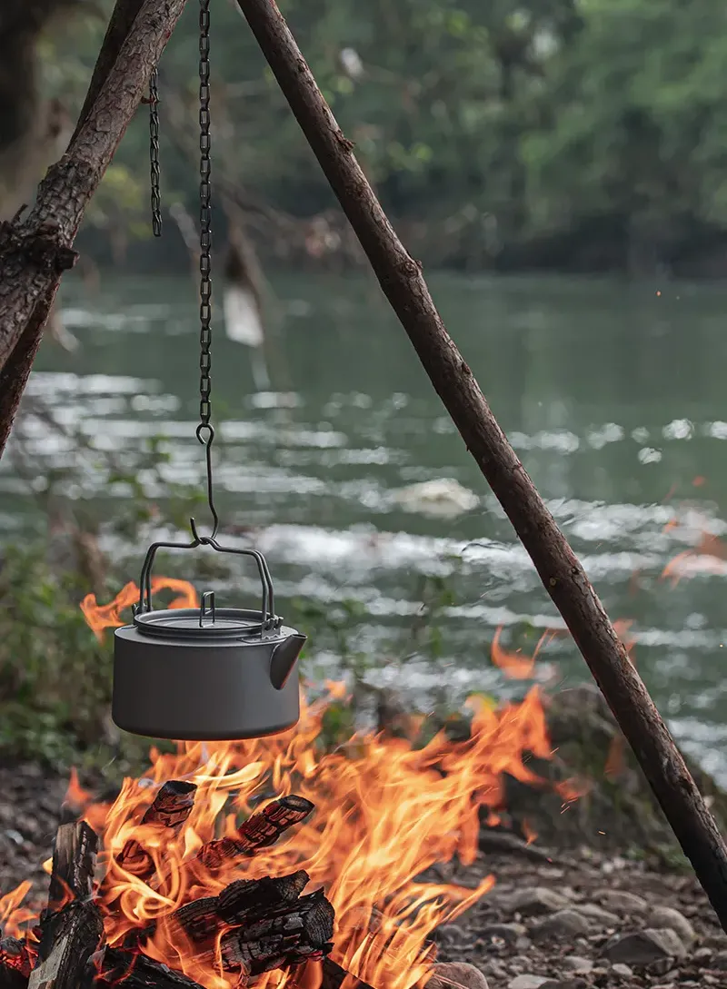 Naturehike ケトル キャンプ やかん チタン製 0.8L 錆びない