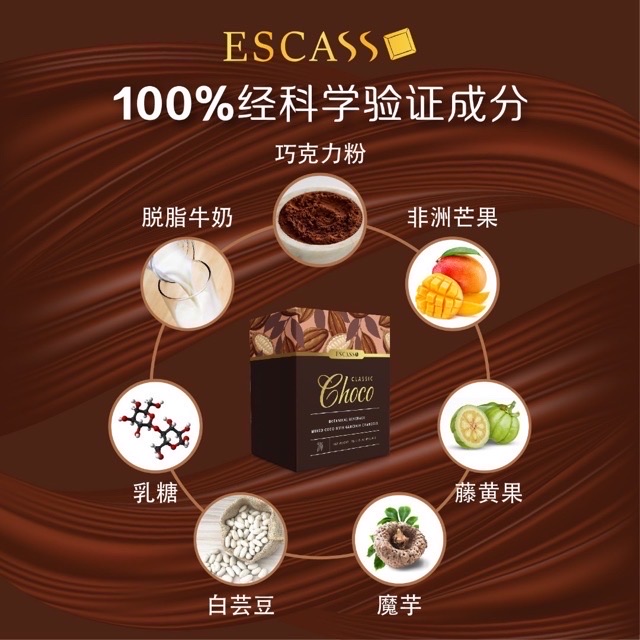 Escasso Classic Diet Choco巧克力十倍燃脂攻略