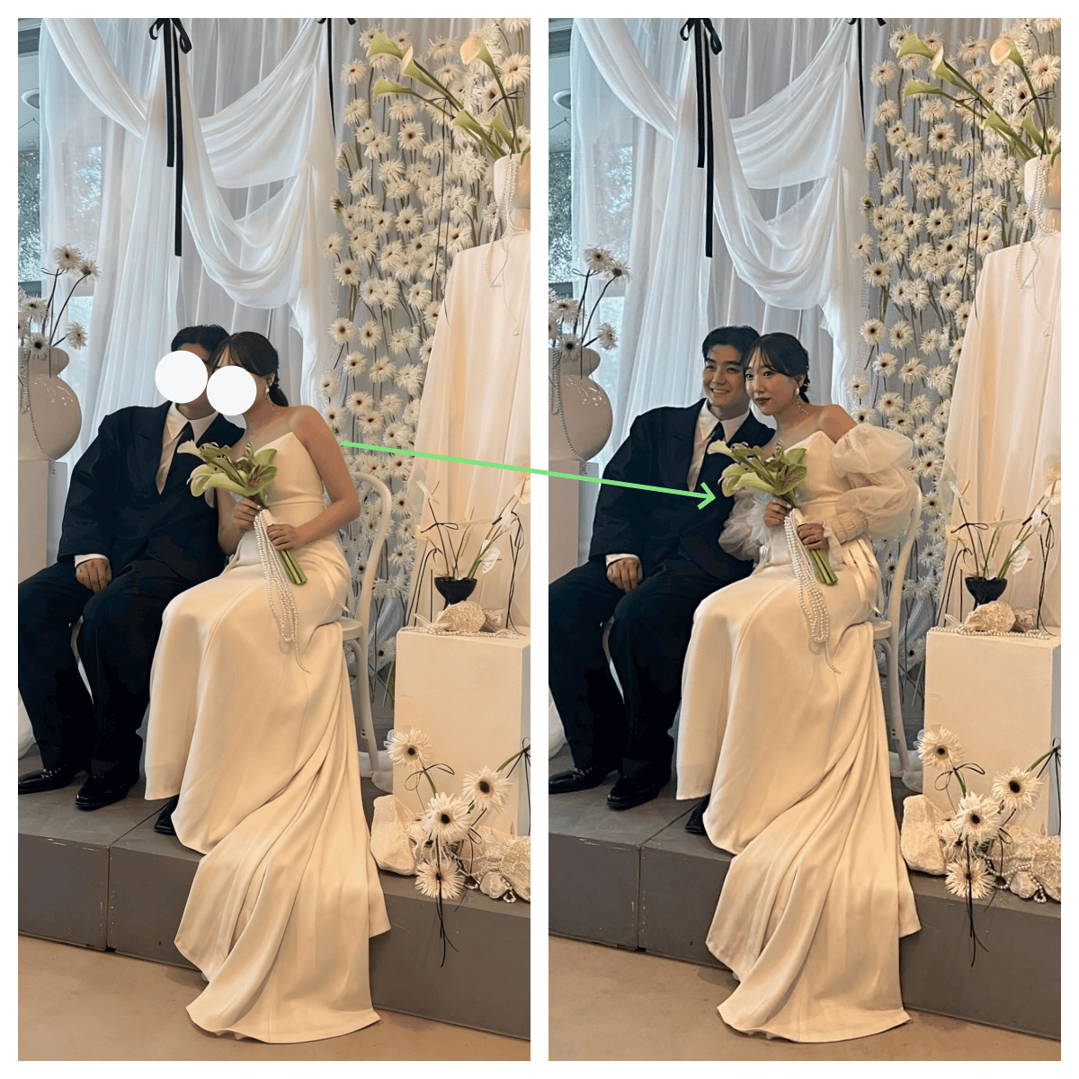 取り外し袖のみ オフホワイト フリル袖 ストレッチ 可愛い 結婚式/披露宴