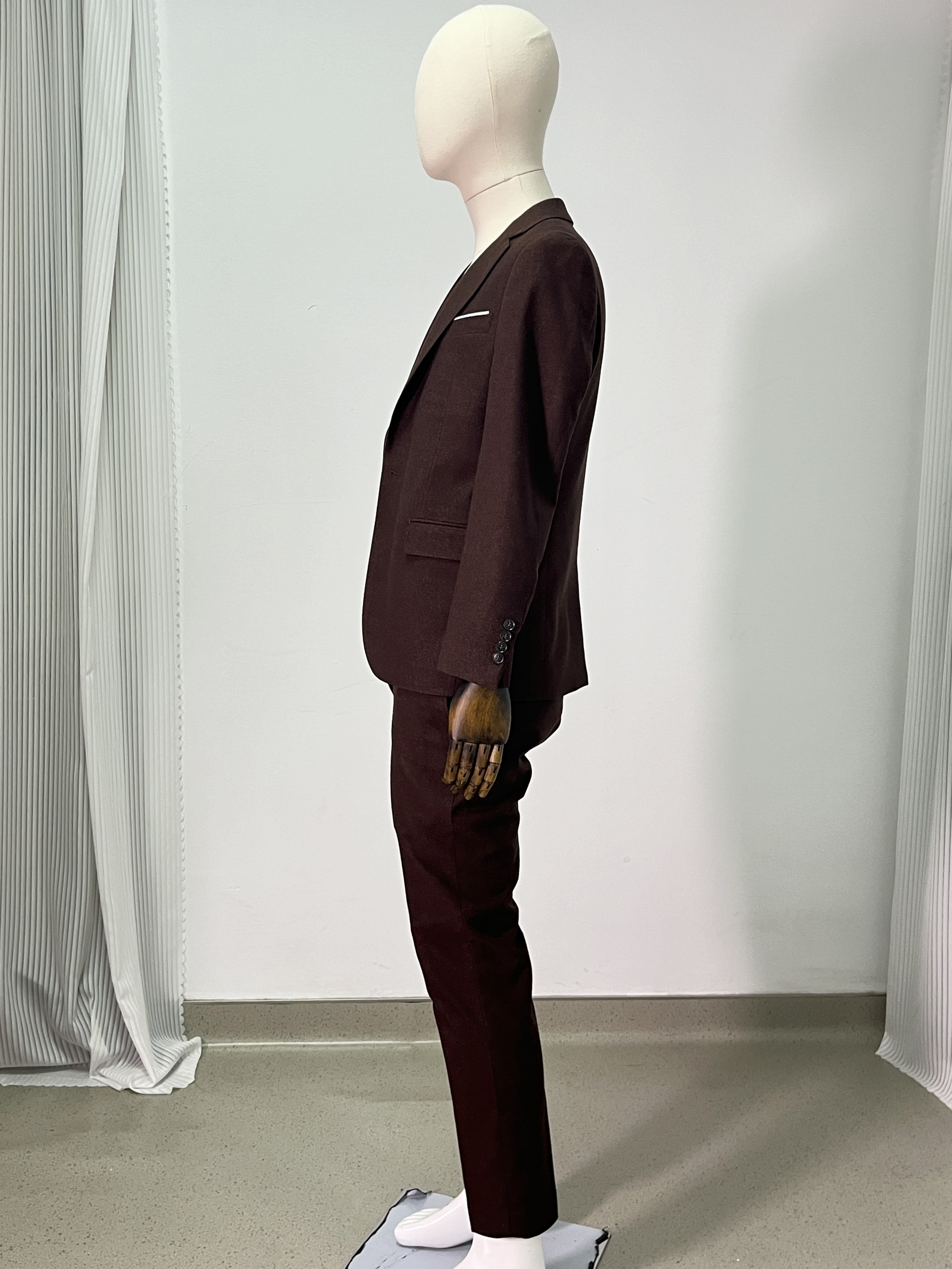 上品！タキシード ブラウン ジャケット、ベスト、パンツの3点セット 結婚式