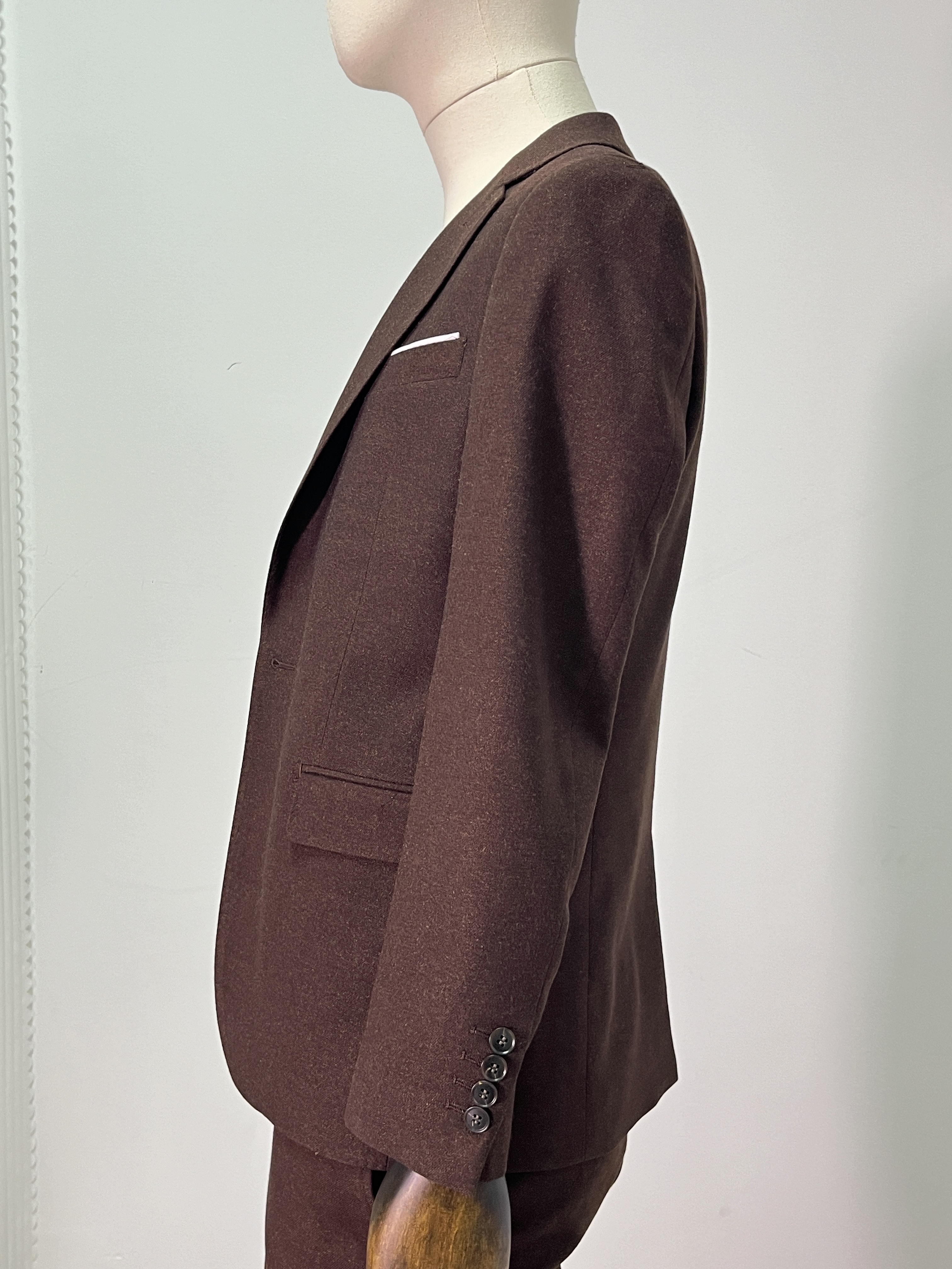 上品！タキシード ブラウン ジャケット、ベスト、パンツの3点セット 結婚式