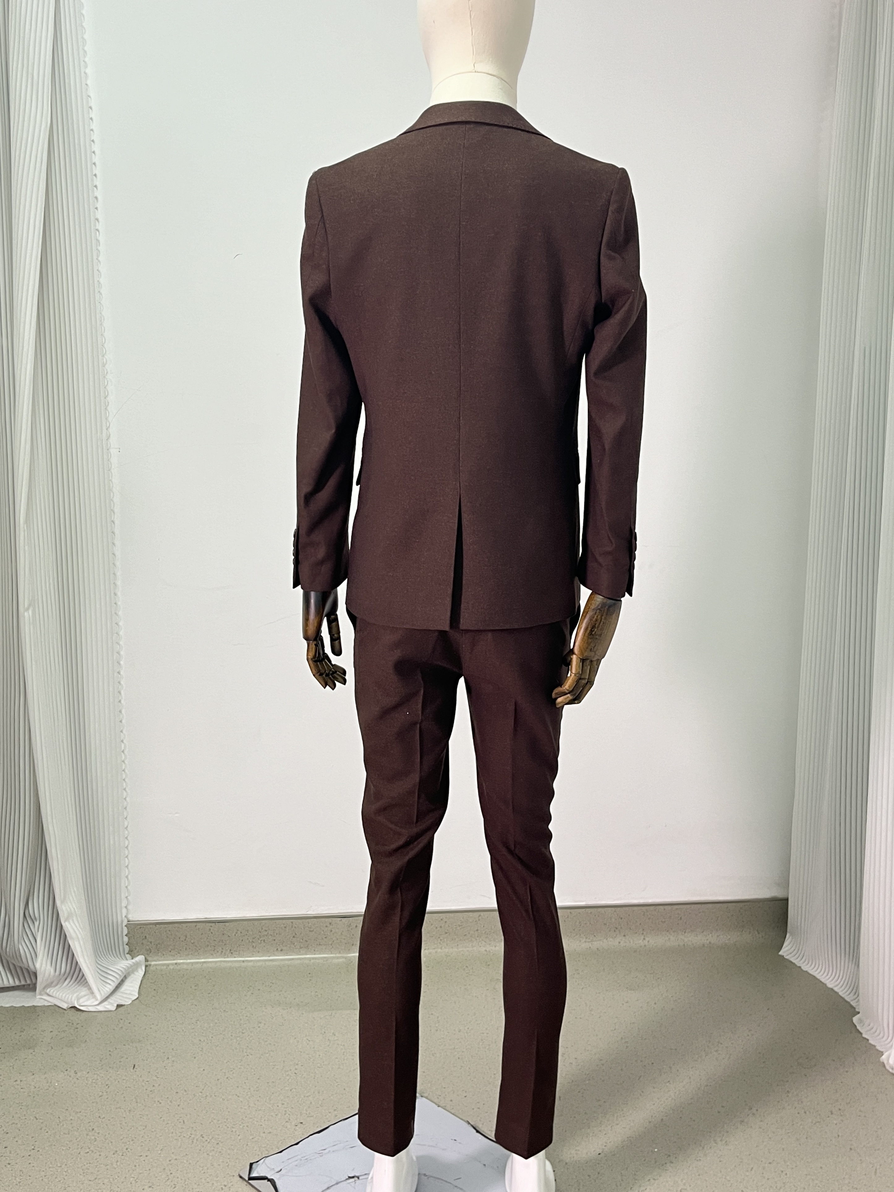 上品！タキシード ブラウン ジャケット、ベスト、パンツの3点セット 結婚式