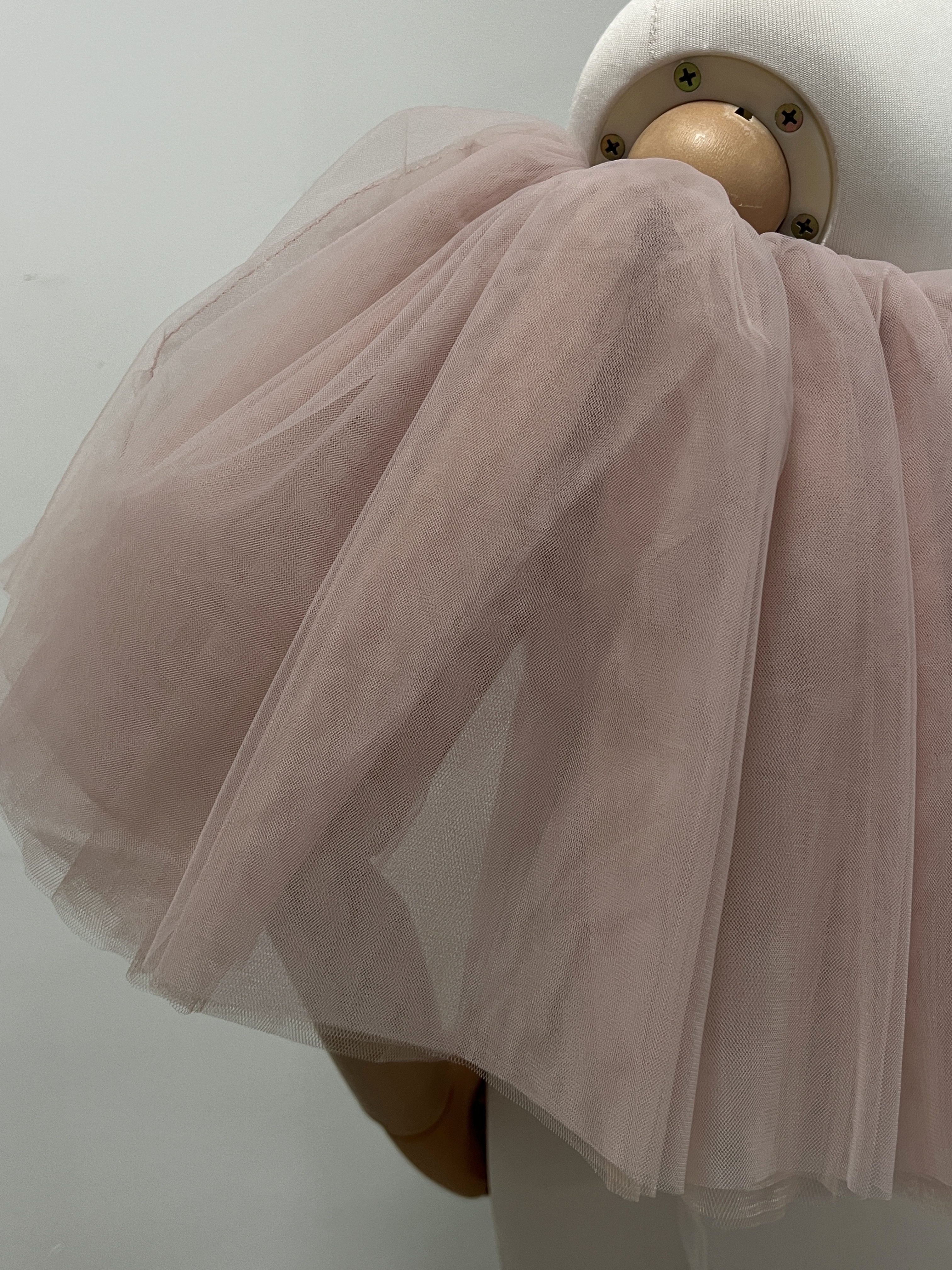 可愛い オフショルダー 取り外し ピンク ストレッチ ソフトチュール 花嫁/前撮り