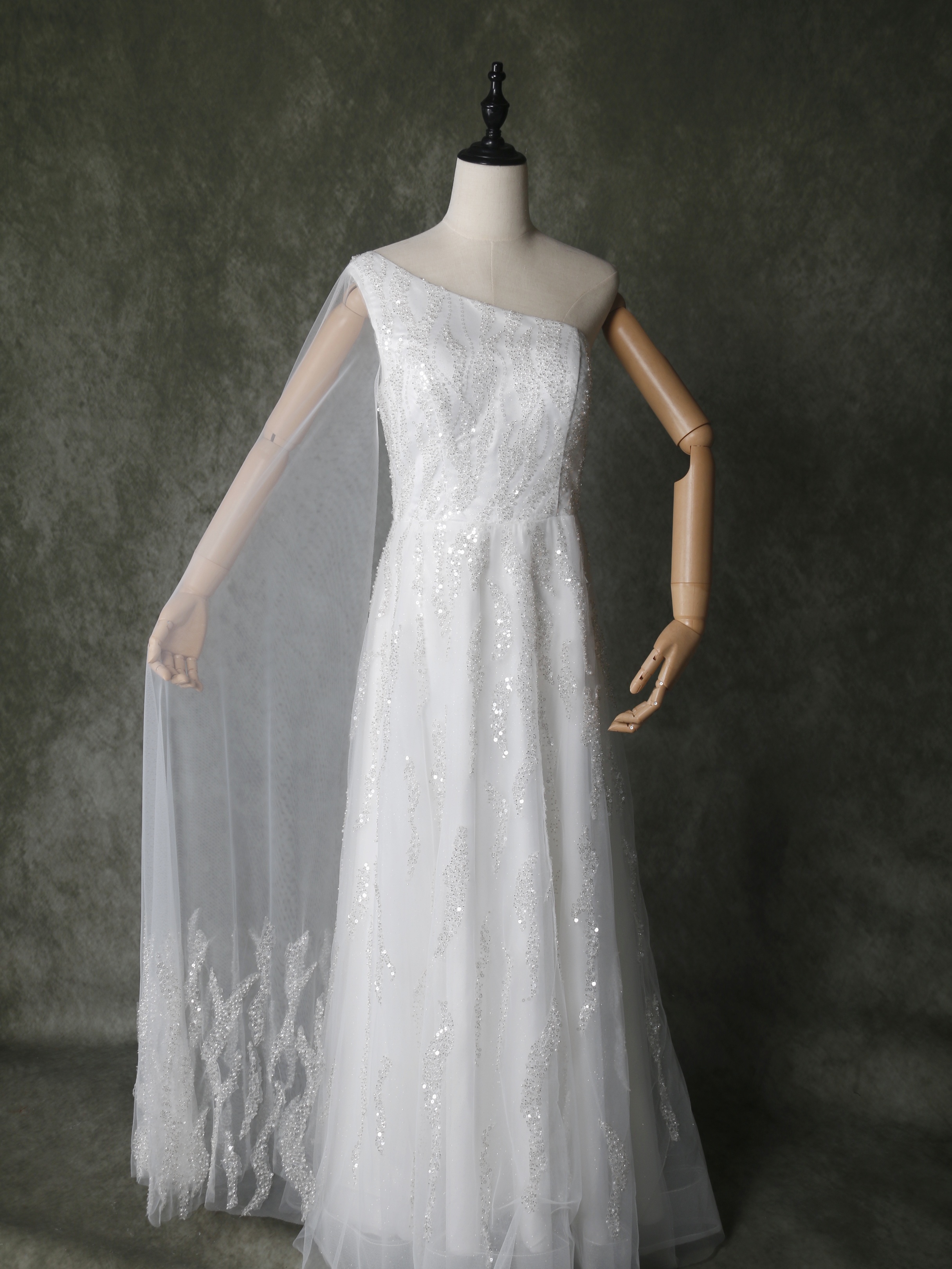 ワンピース ドレス ホワイト 前撮り マーメイドライン サテン ボート