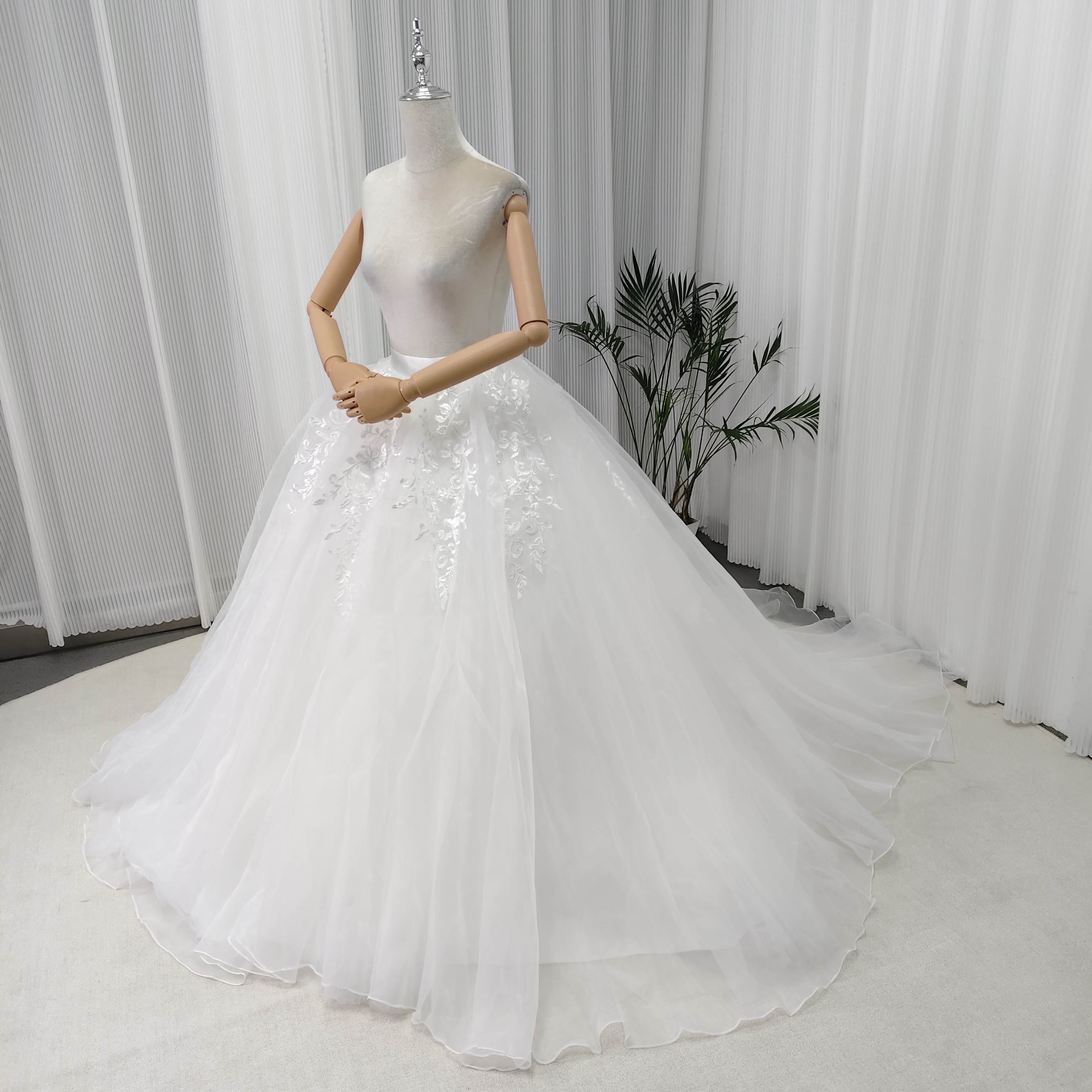 オーバースカート フレアスカート オフホワイト エレガントレース ファスナー 結婚式 前撮り