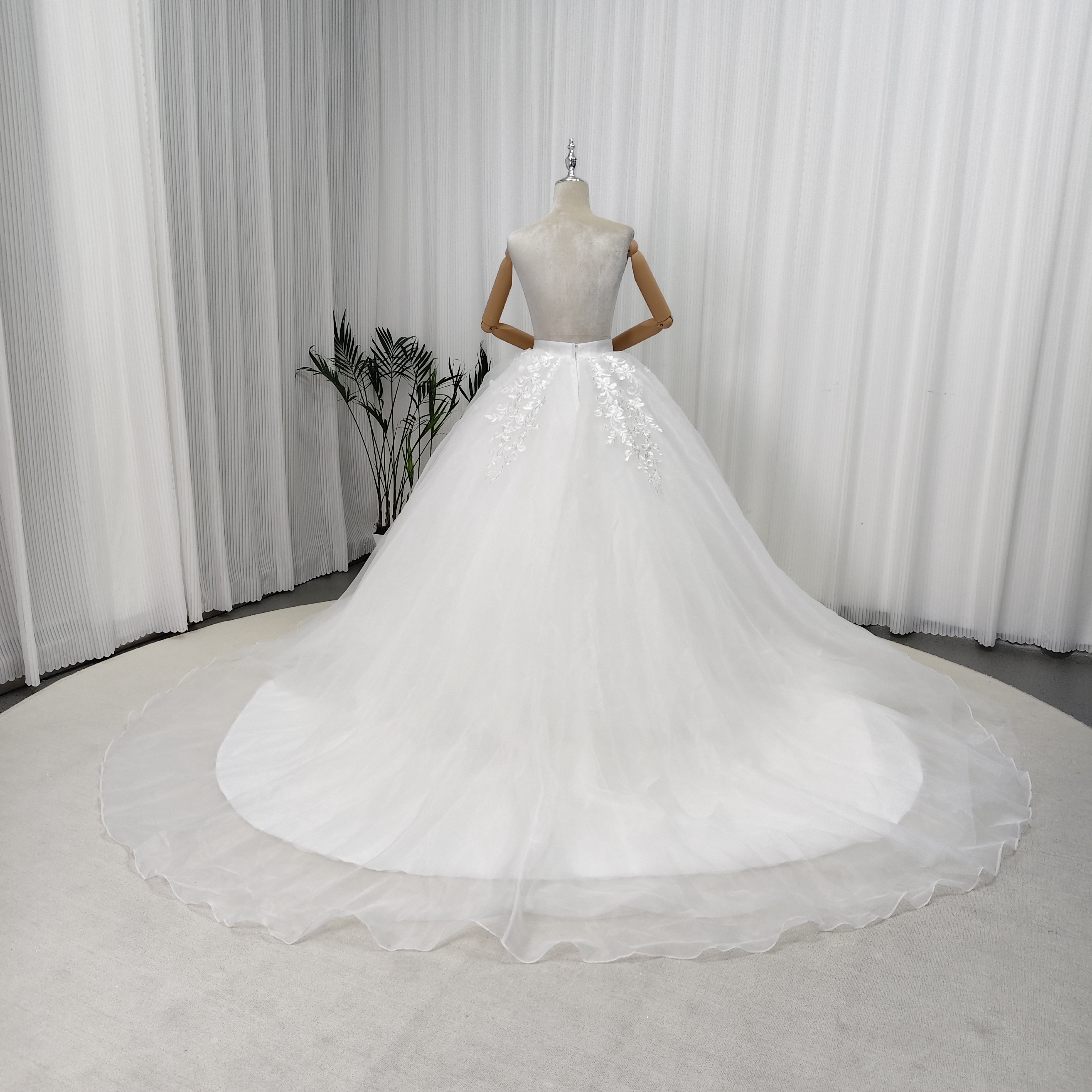 オーバースカート フレアスカート オフホワイト エレガントレース ファスナー 結婚式 前撮り