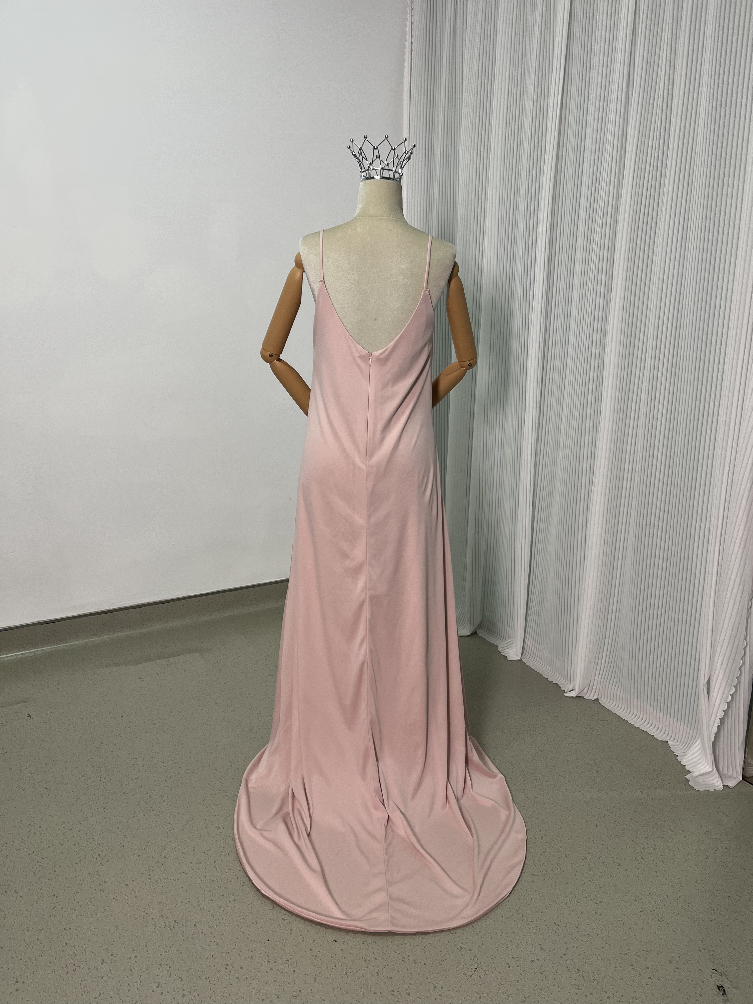 2ways パーティードレス ピンク キャミソール デザイン感 前撮り 妊婦 2次会