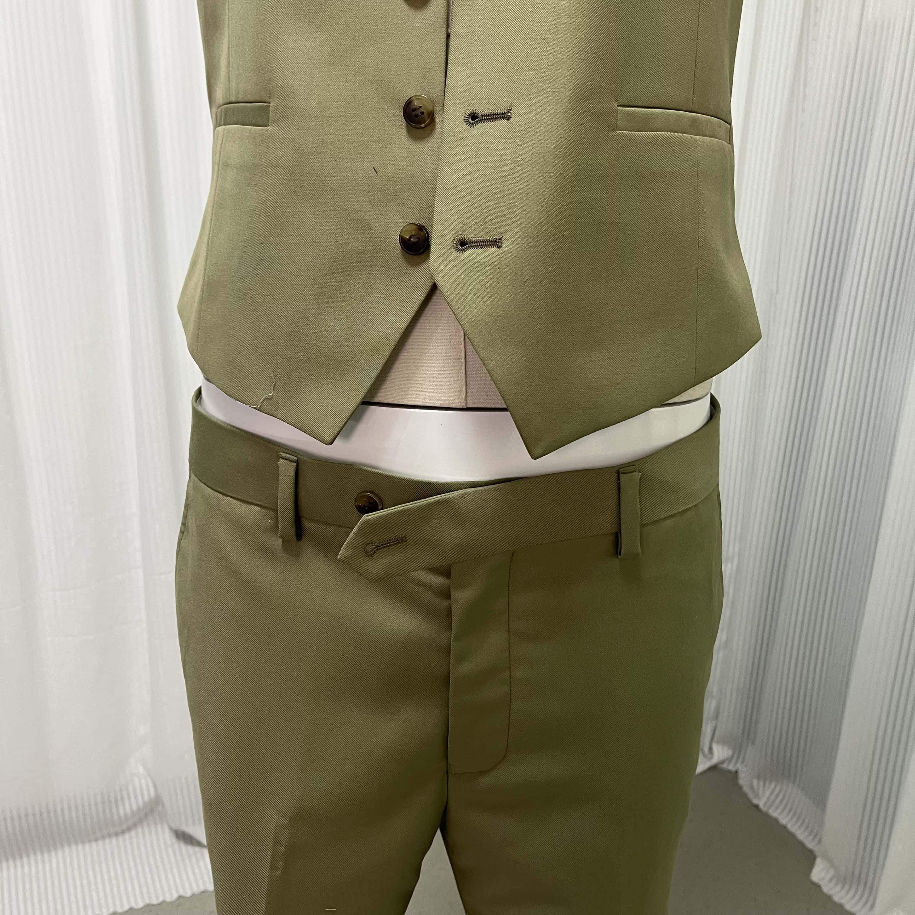 高品質！タキシード３点セット ジャケット＆パンツ　ベスト　ズボン　オーダーメイド お色直し