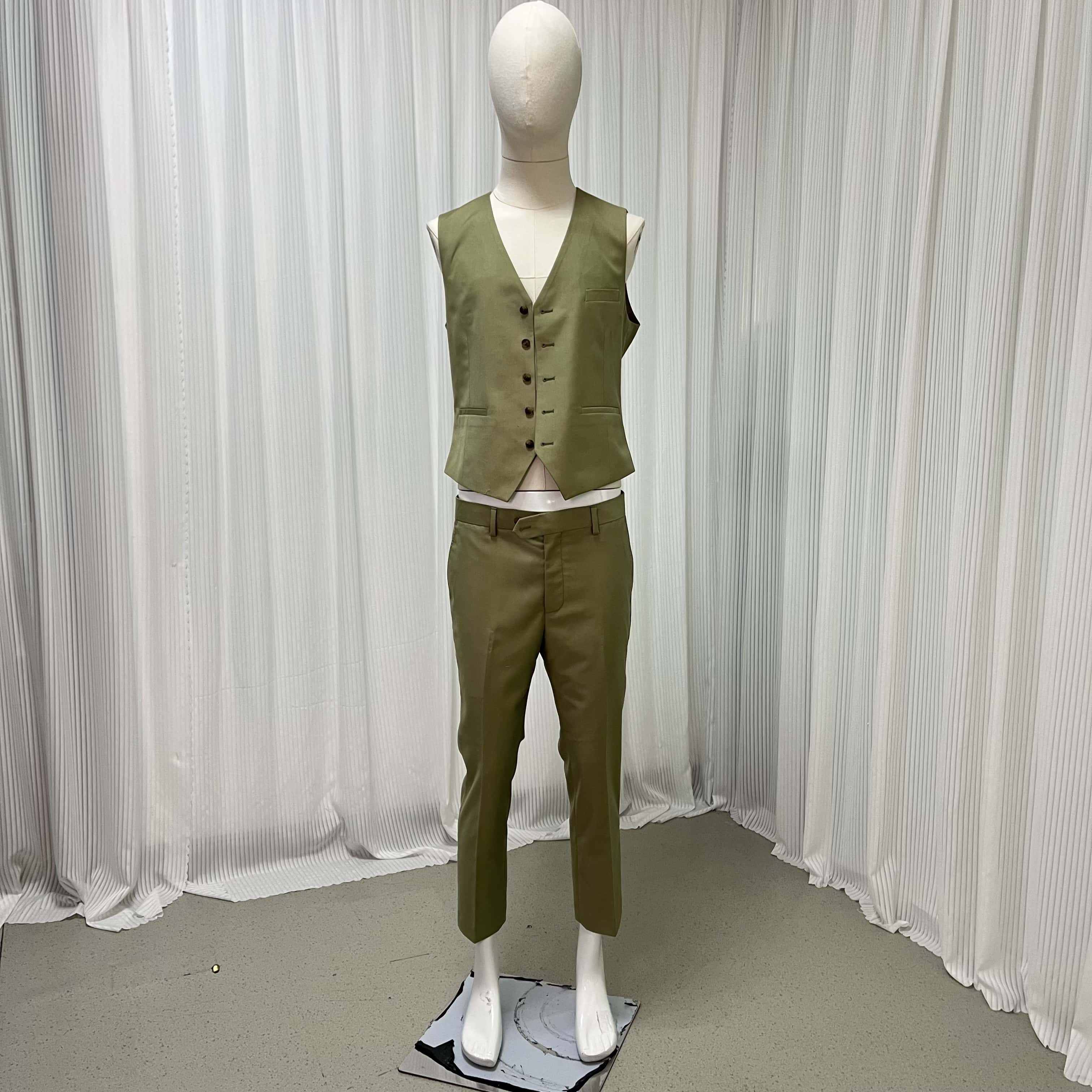 高品質！タキシード３点セット ジャケット＆パンツ　ベスト　ズボン　オーダーメイド お色直し