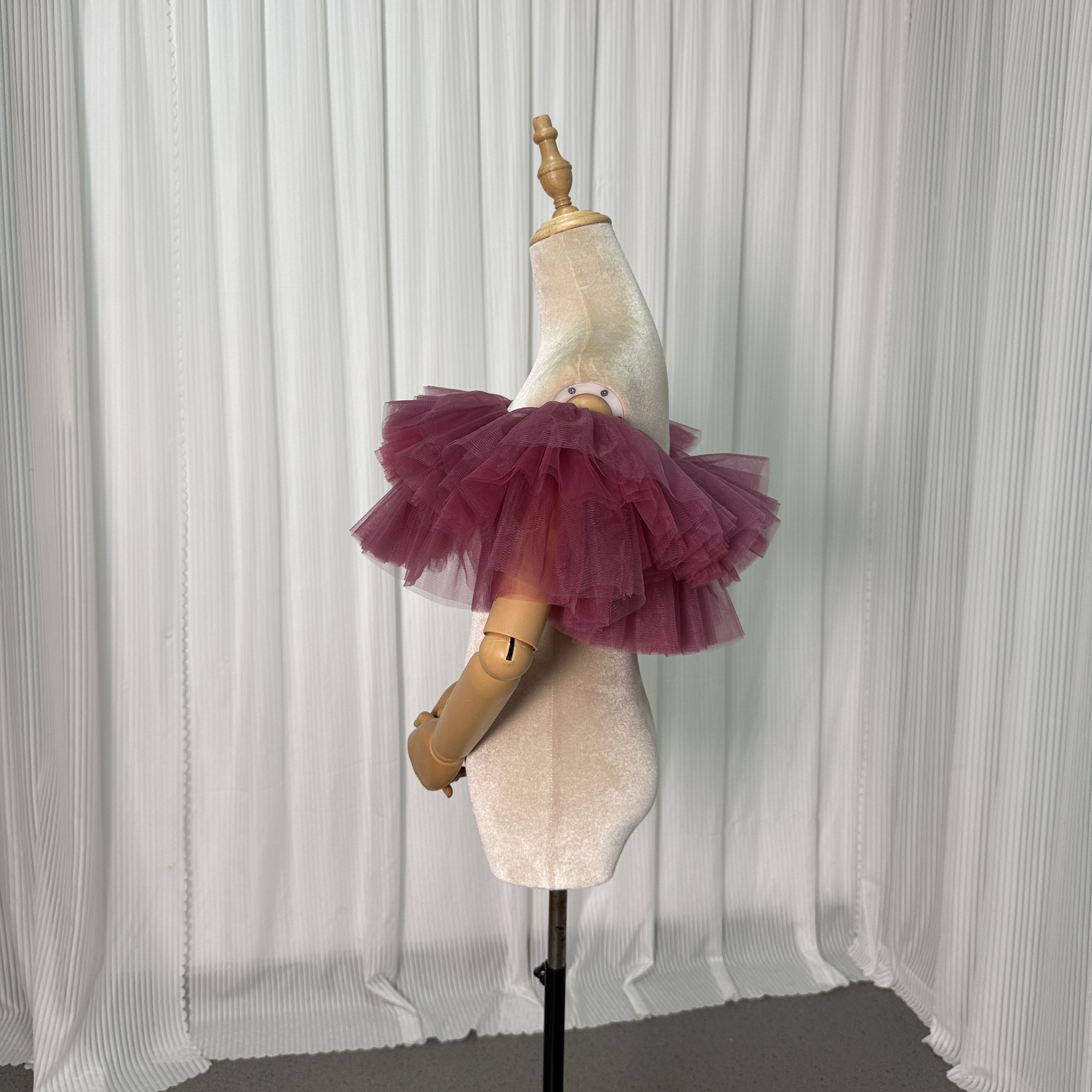 ピンクソフィア 取り外しオフショルダー ストレッチ ソフトチュール 花嫁
