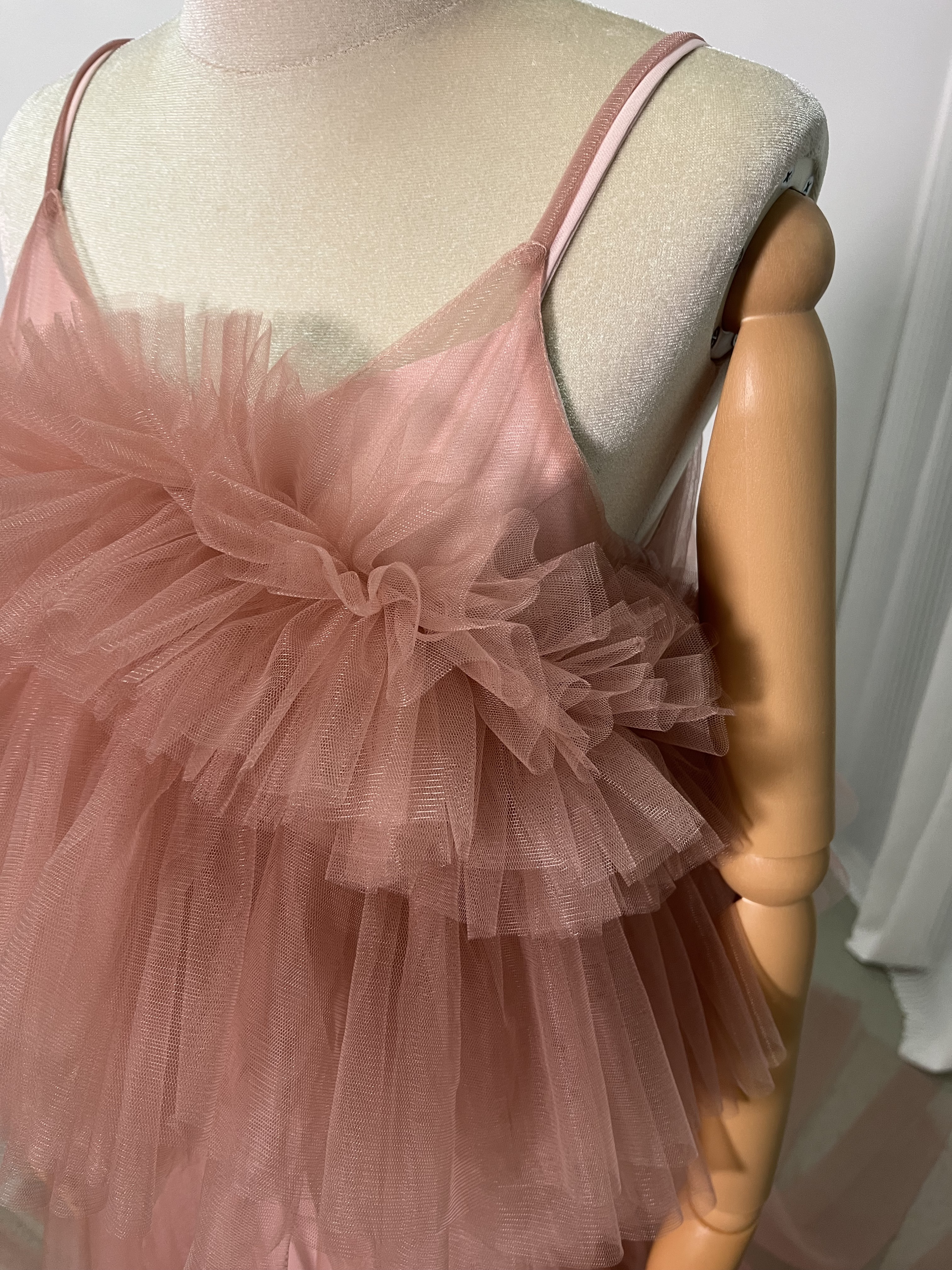 2ways パーティードレス ピンク キャミソール デザイン感 前撮り 妊婦 2次会