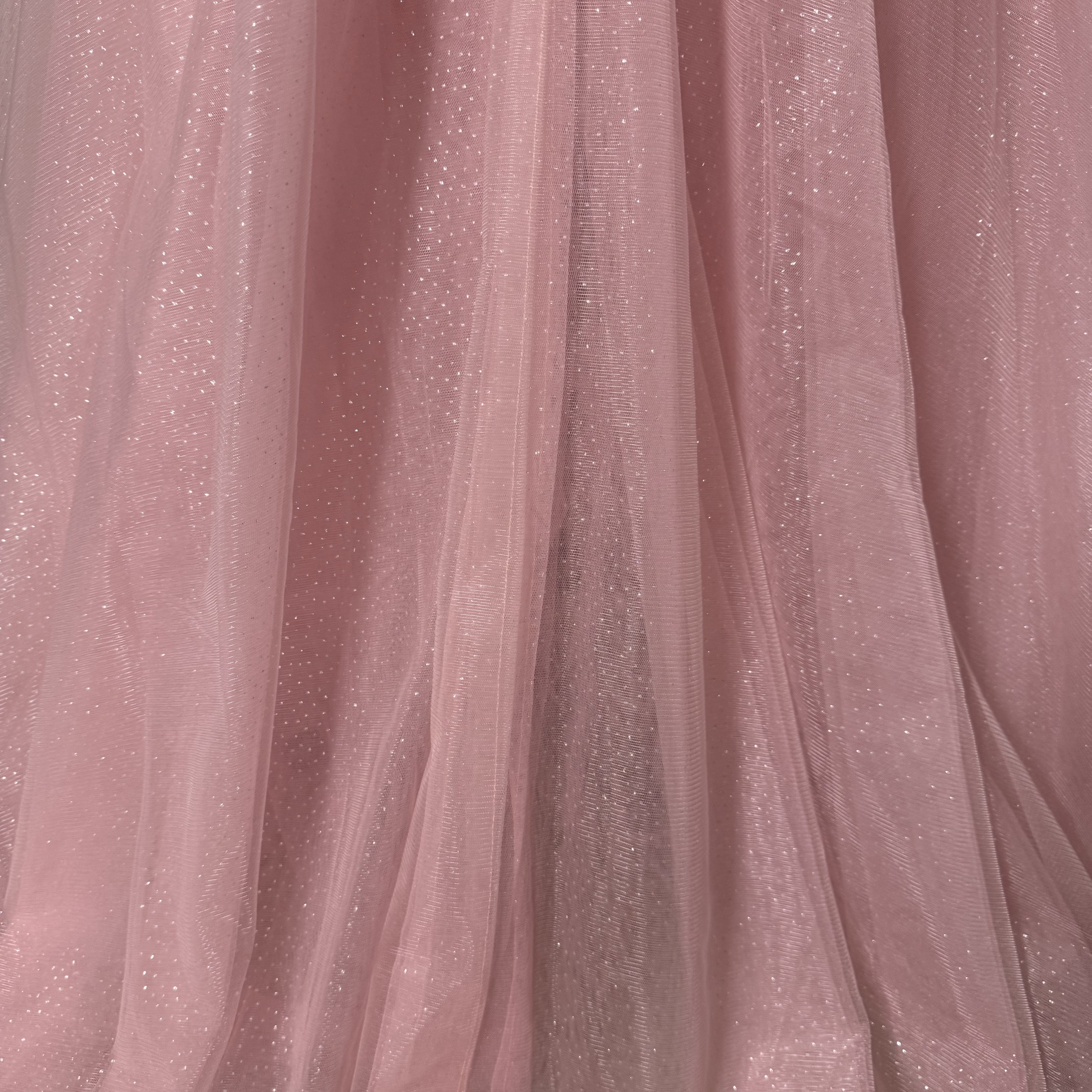 オーバードレス 韓国風 ピンク ベアトップ キラキラグリッターチュール リボン 花嫁/ウェディングドレス 前撮り