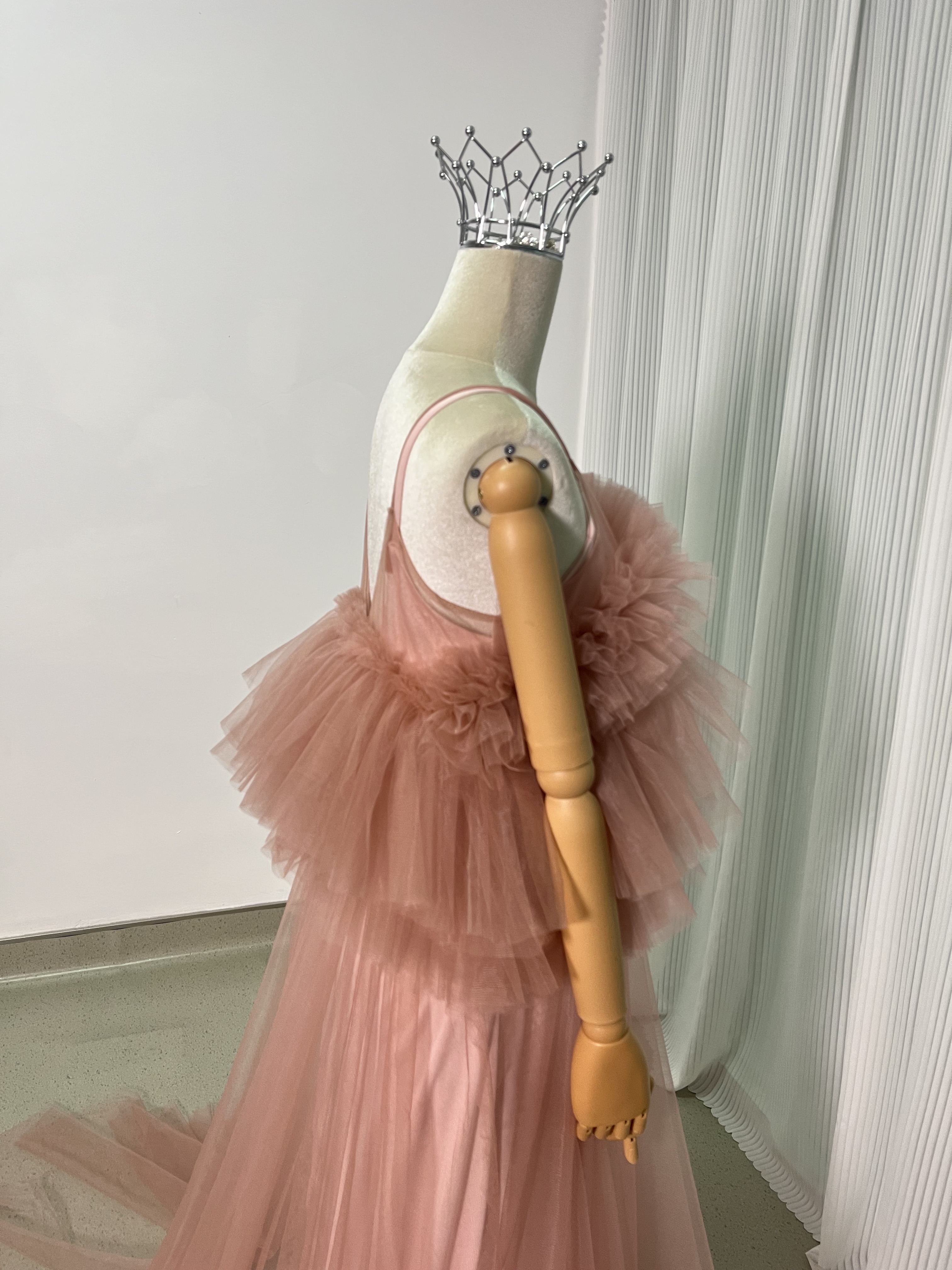 2ways パーティードレス ピンク キャミソール デザイン感 前撮り 妊婦 2次会