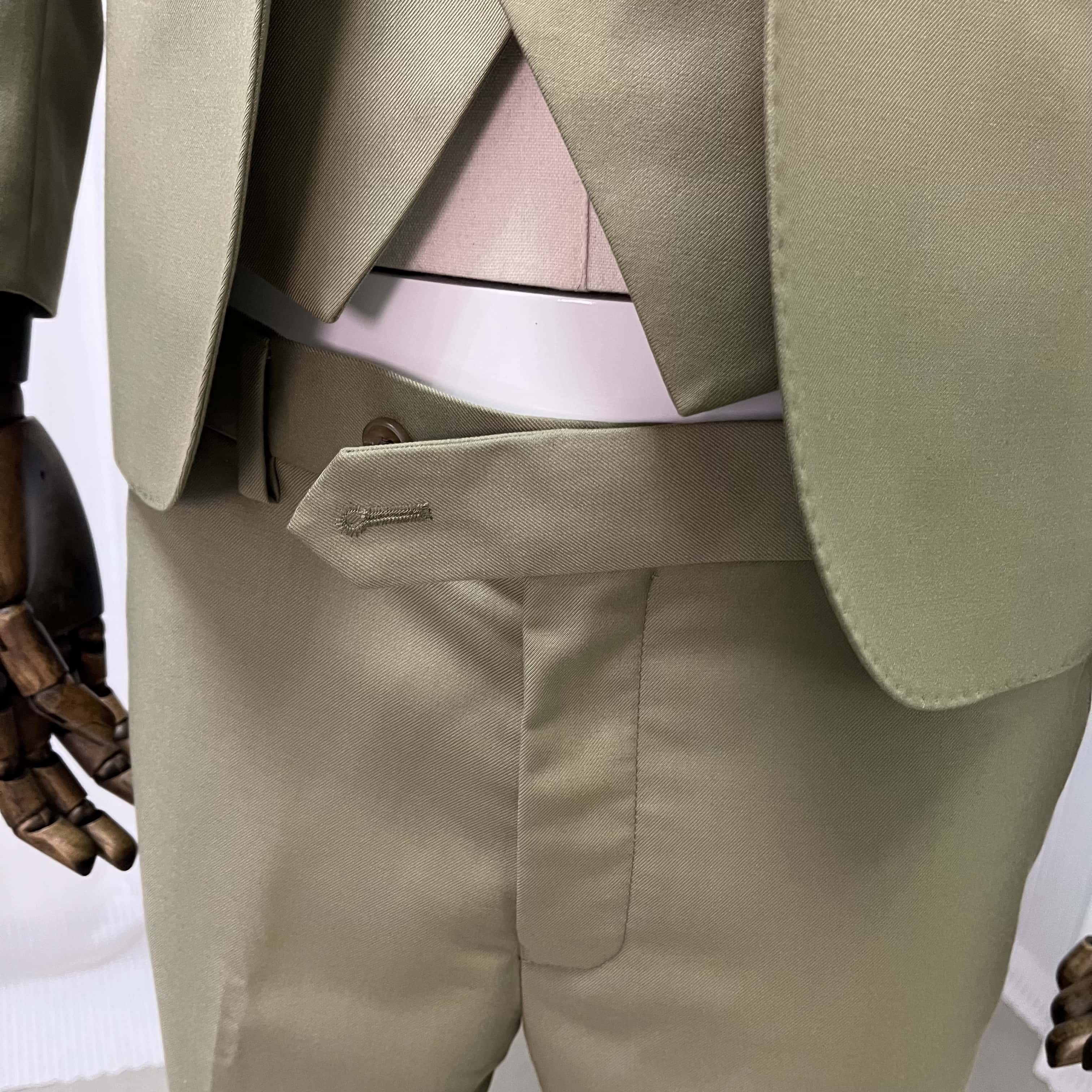 高品質！タキシード３点セット ジャケット＆パンツ　ベスト　ズボン　オーダーメイド お色直し