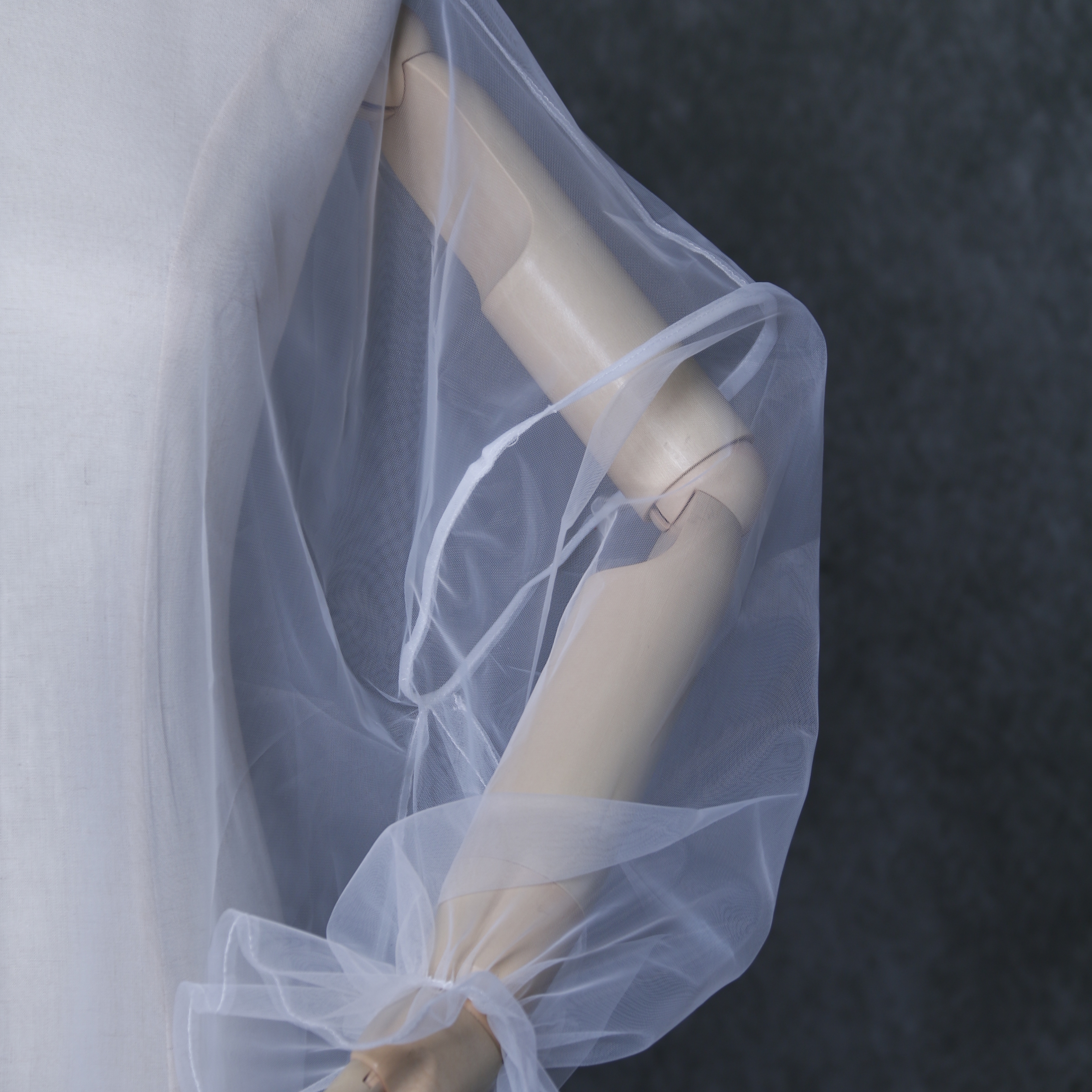 ウェディングドレス専用 ボレロ シースルーボレロ ドロップショルダー パーティー/2次会/花嫁