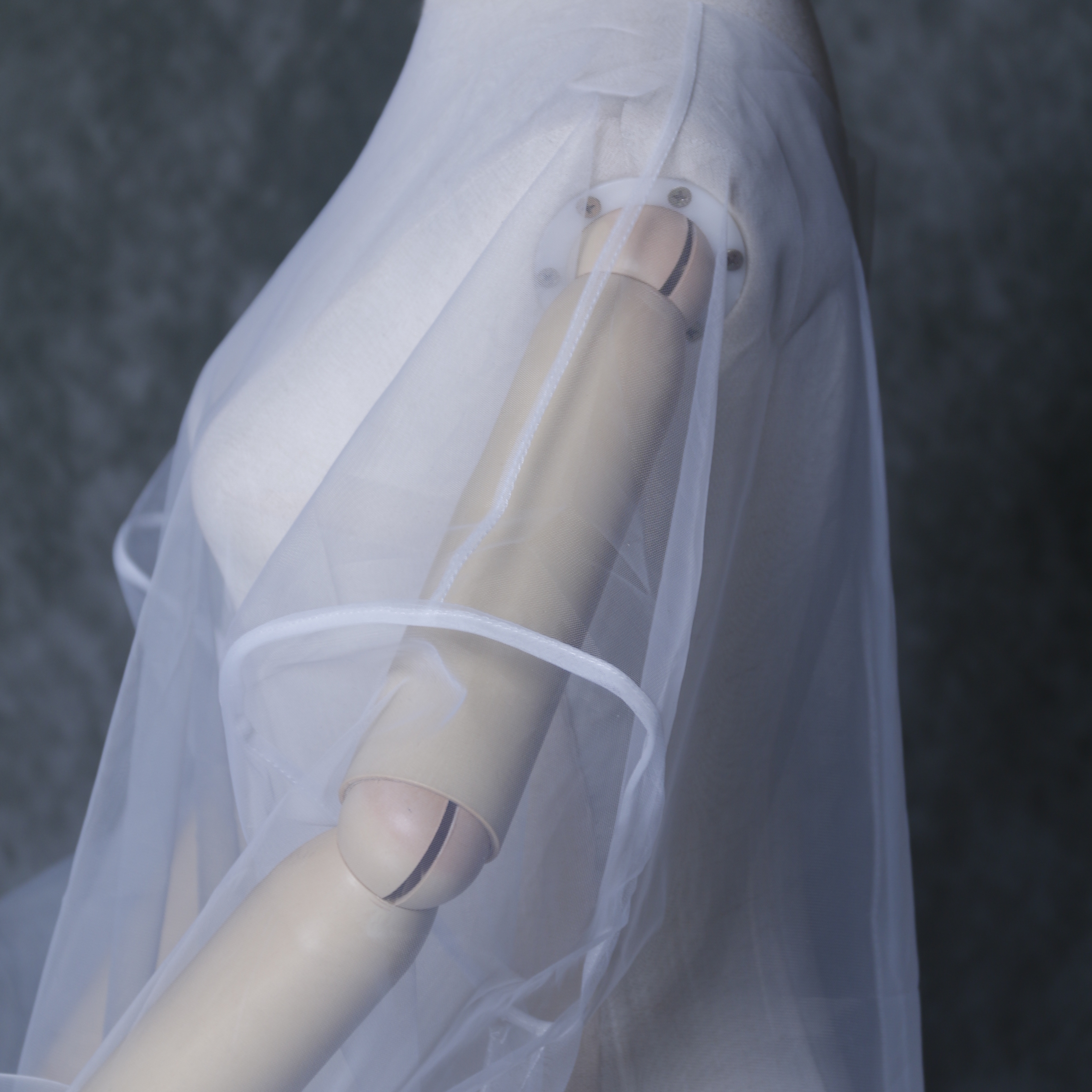 ウェディングドレス専用 ボレロ シースルーボレロ ドロップショルダー パーティー/2次会/花嫁