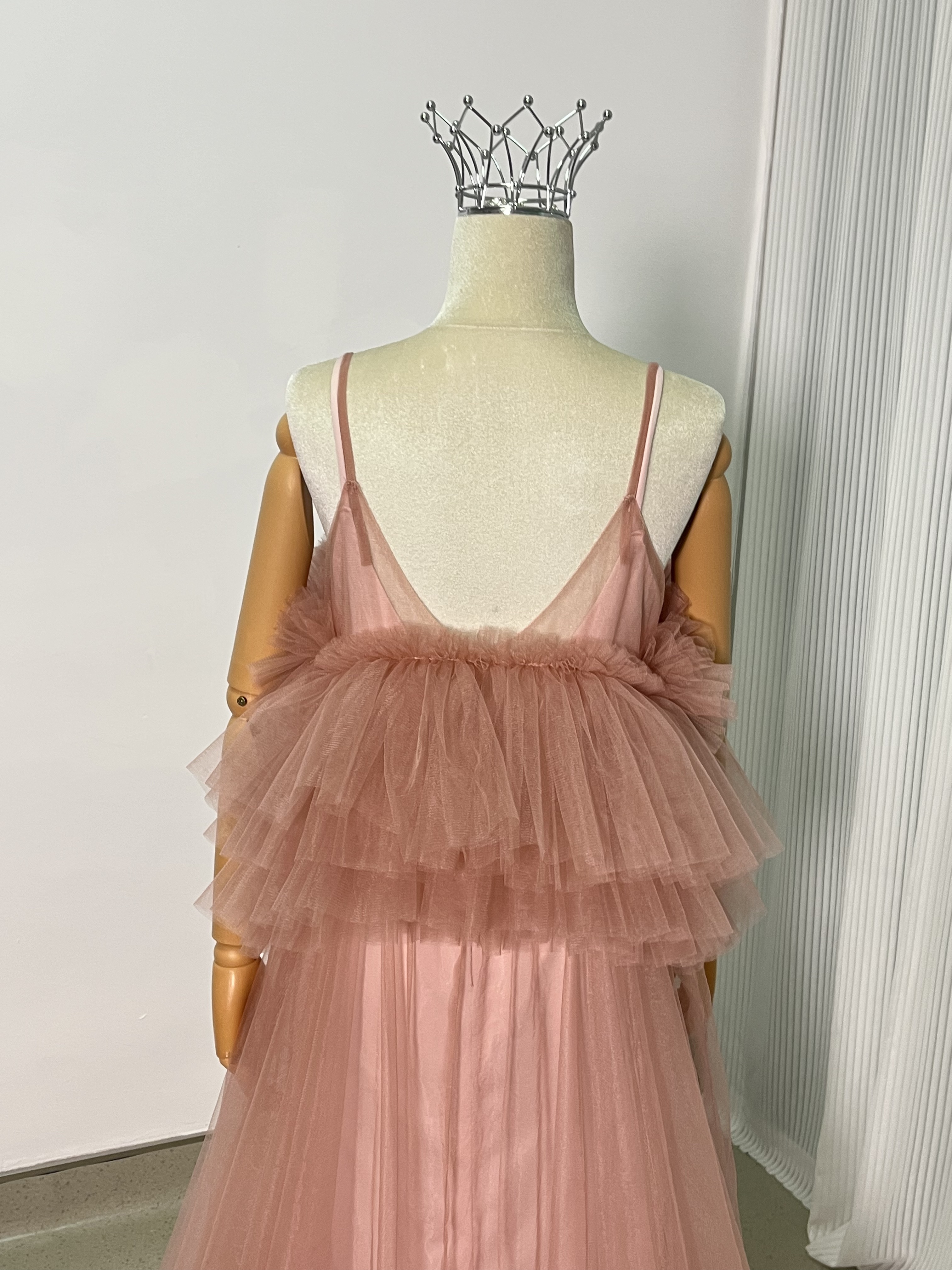 2ways パーティードレス ピンク キャミソール デザイン感 前撮り 妊婦 2次会