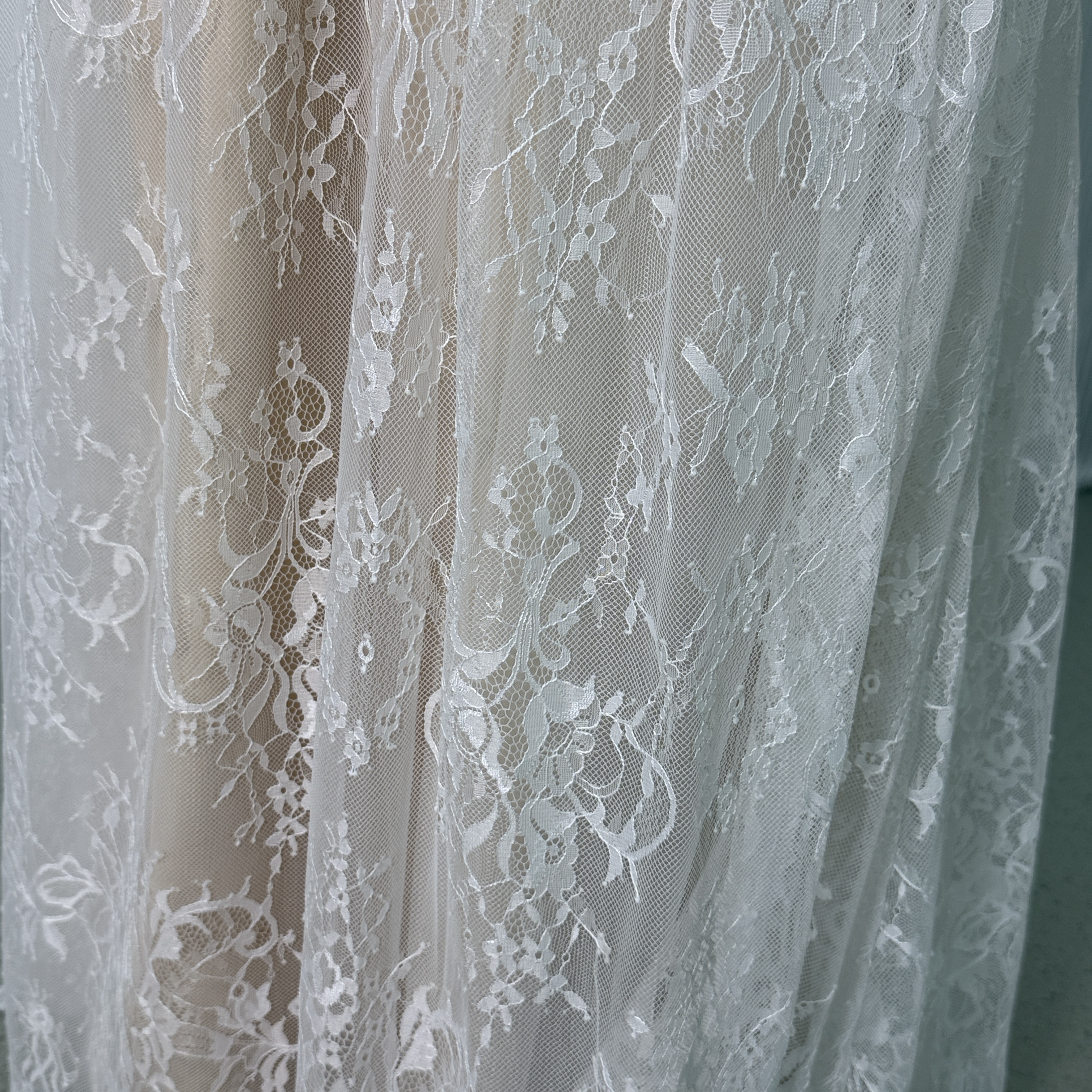 クラシカル パーティードレス スレンダードレス 長袖 繊細総レース 結婚式 二次会 花嫁 ロングドレス