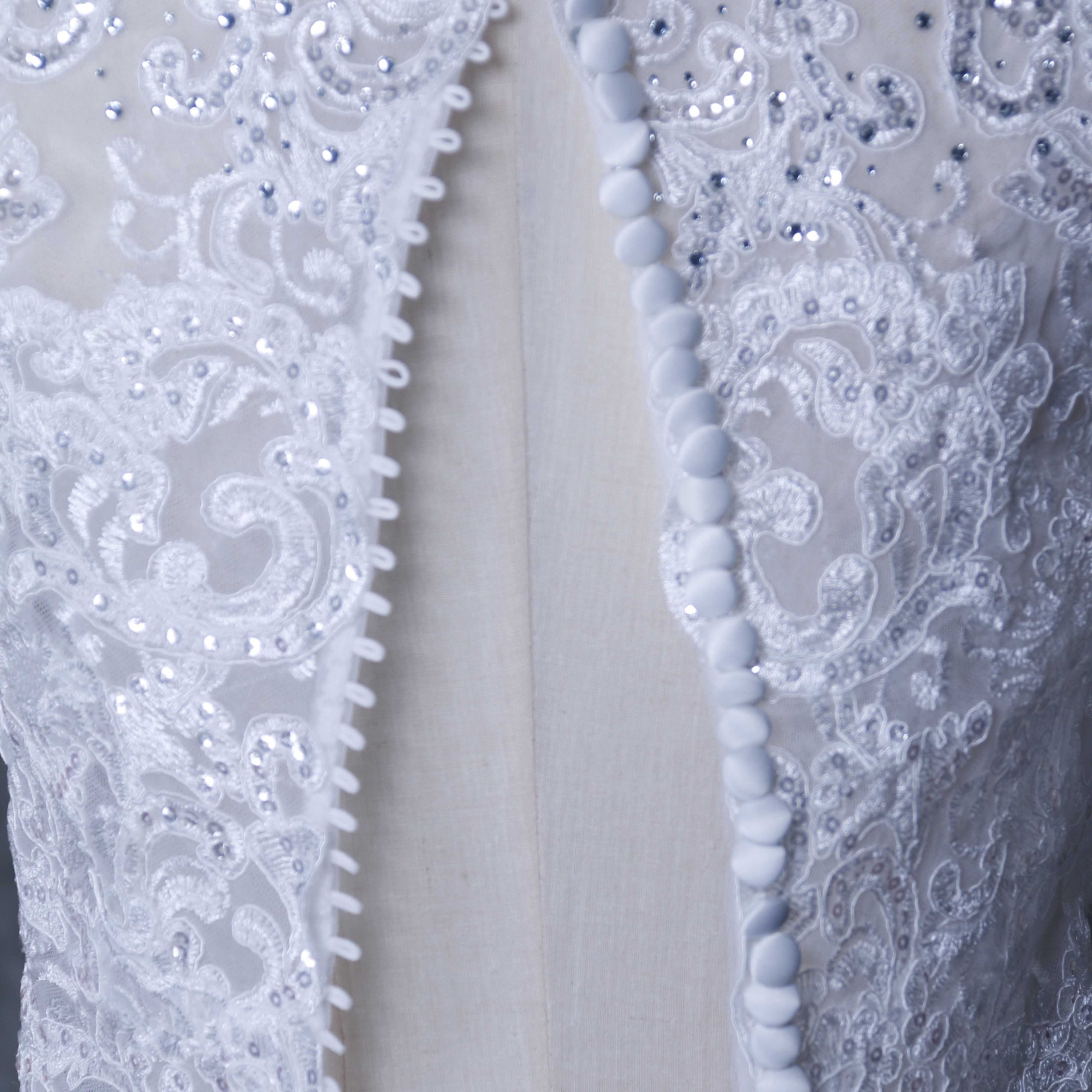 フランス風 ウエディングドレス ボレロ トップス　繊細レース 花嫁/ブライズメイド/結婚式/披露宴