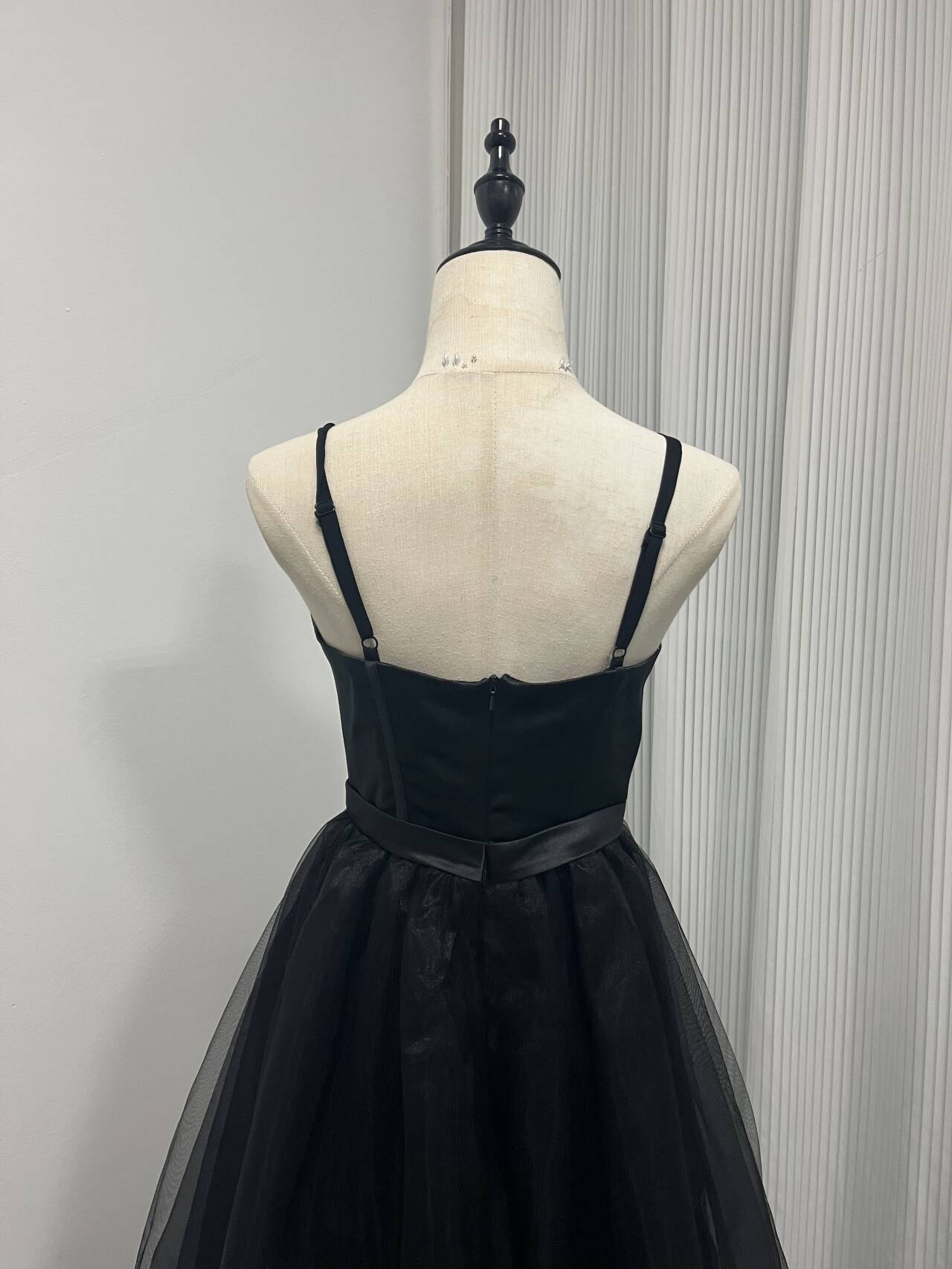 パーティードレス キャミソール ブラック チュールスカート 2次会 前撮り