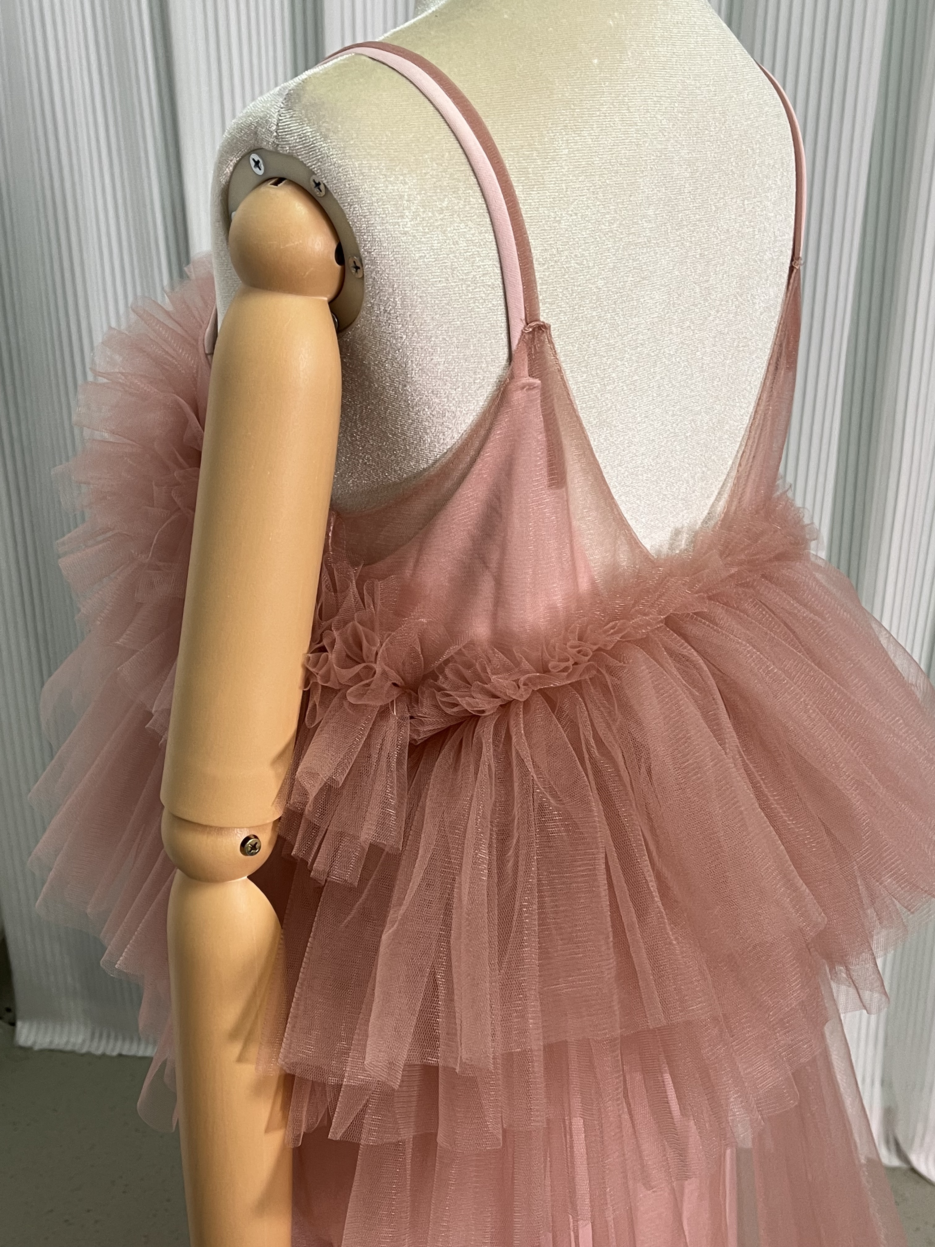 2ways パーティードレス ピンク キャミソール デザイン感 前撮り 妊婦 2次会