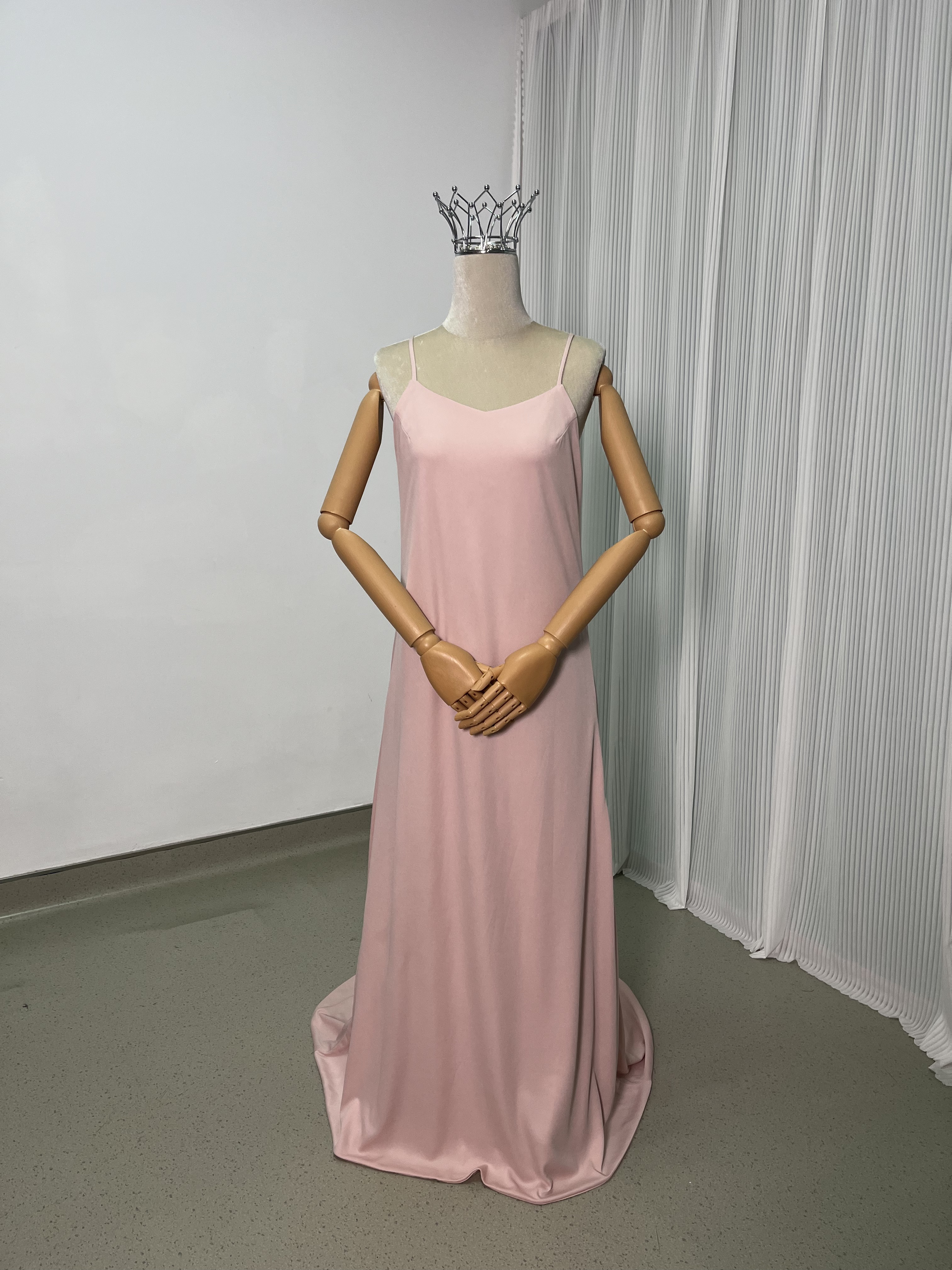 2ways パーティードレス ピンク キャミソール デザイン感 前撮り 妊婦 2次会