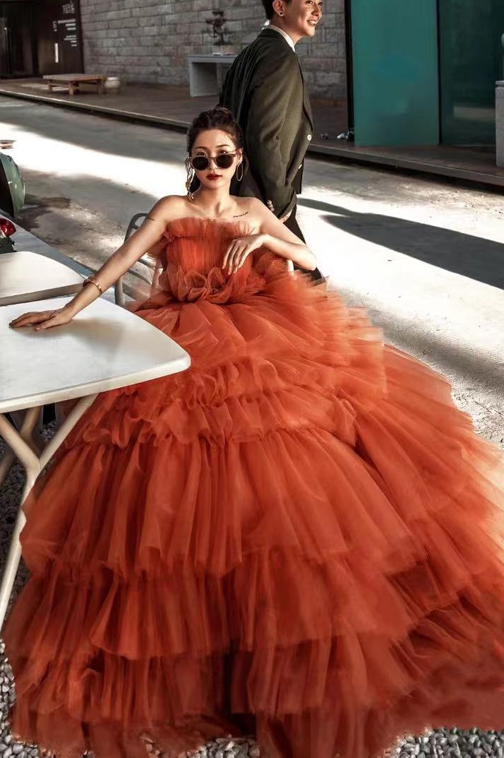 オレンジ パフスリーブ マキシドレス 楽天市場】【P5倍☆BLACK FRIDAY限定】カラードレス プリンセスライン