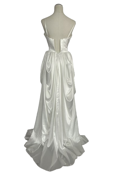 パーティードレス キャミソール ウェーブ ファスナー ブライダル 2次会/合コン/デート 滑らか ブラトップ