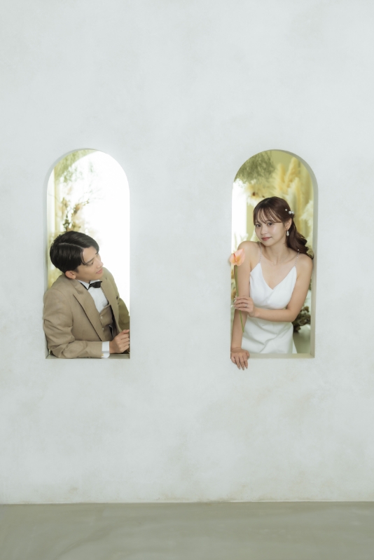  送料無料！実例写真！ウェディングドレス ホワイト キャミソール ショール パール 結婚式　前撮りドレス