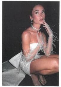 ウェディングドレスグローブ フェザー ビーズ ロングスリーブ ブライダル