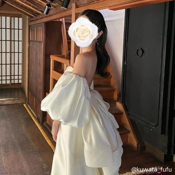 送料無料!実例写真!高級サテン ウエディングドレスアレンジ用 送料無料!実例写真!高級サテン ウエディングドレスアレンジ用