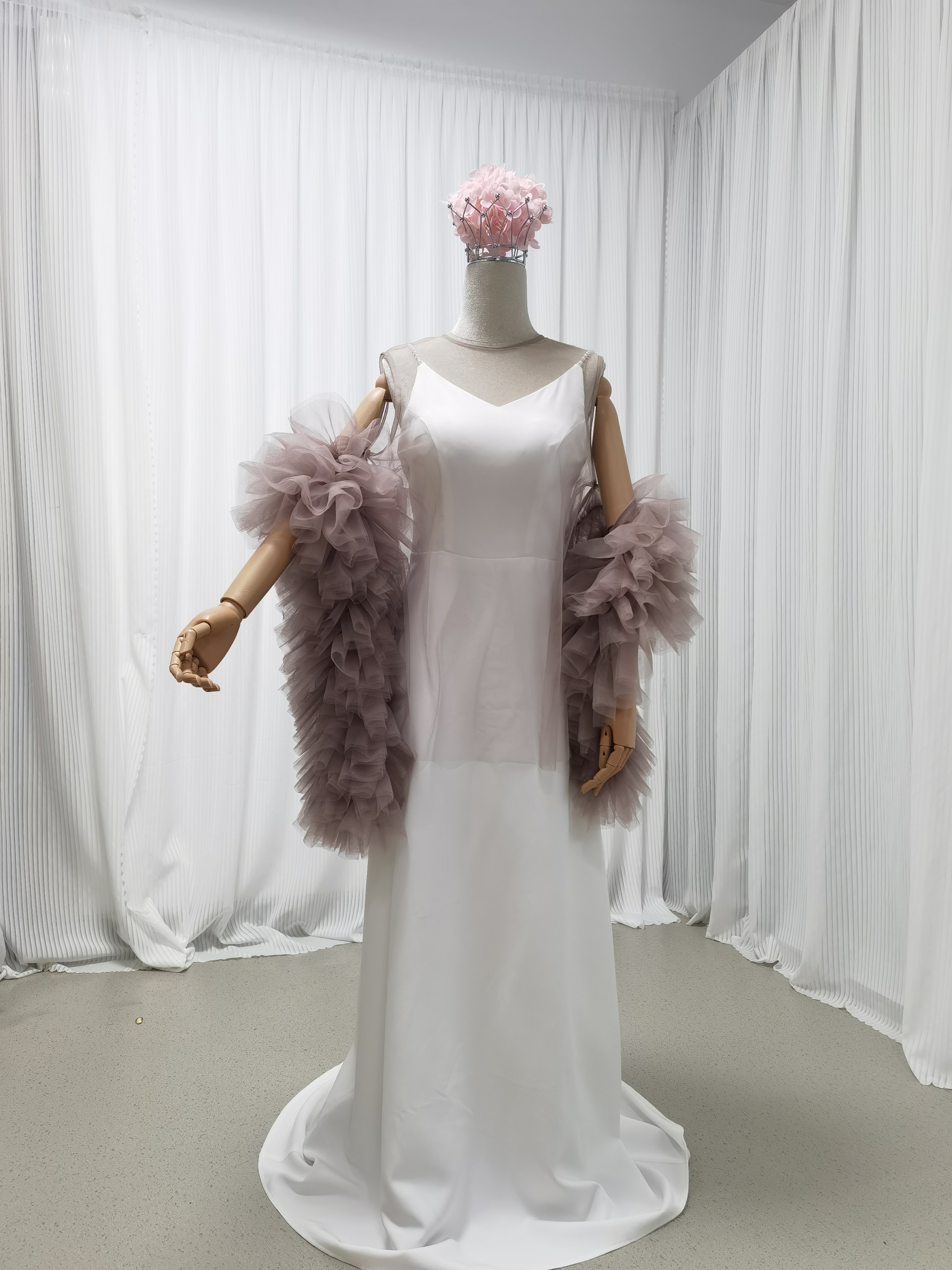 パーティードレス+トップス ツーピース ピンクソフィア キャミソール バックレス デザイン感 前撮り