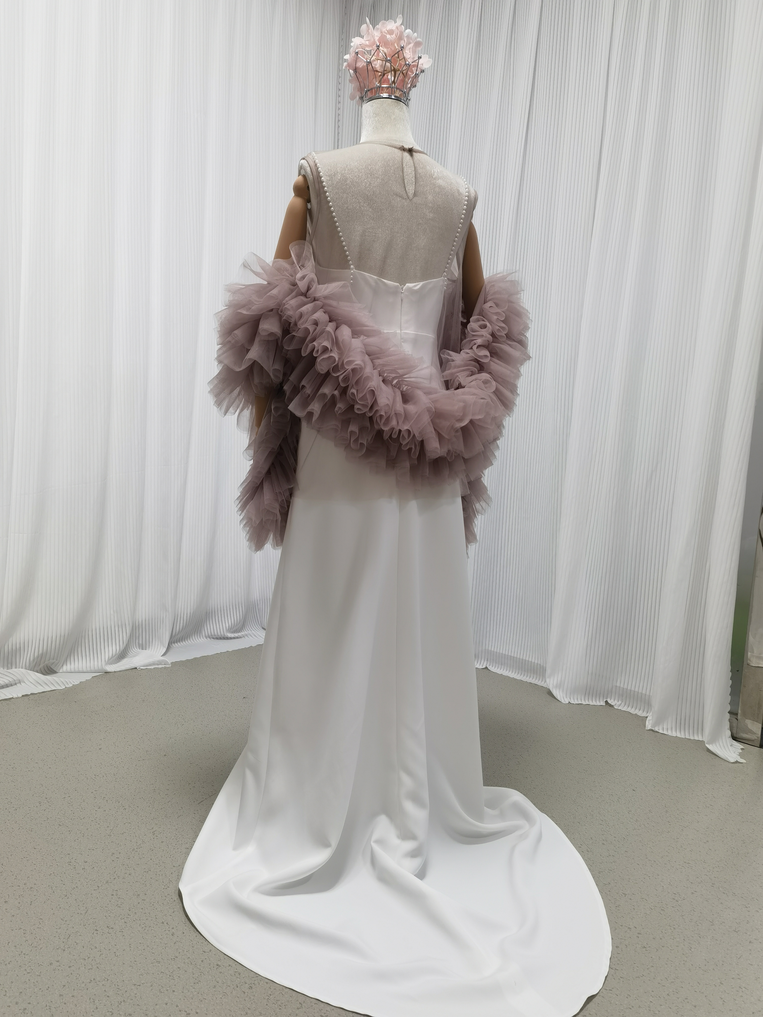 パーティードレス+トップス ツーピース ピンクソフィア キャミソール バックレス デザイン感 前撮り