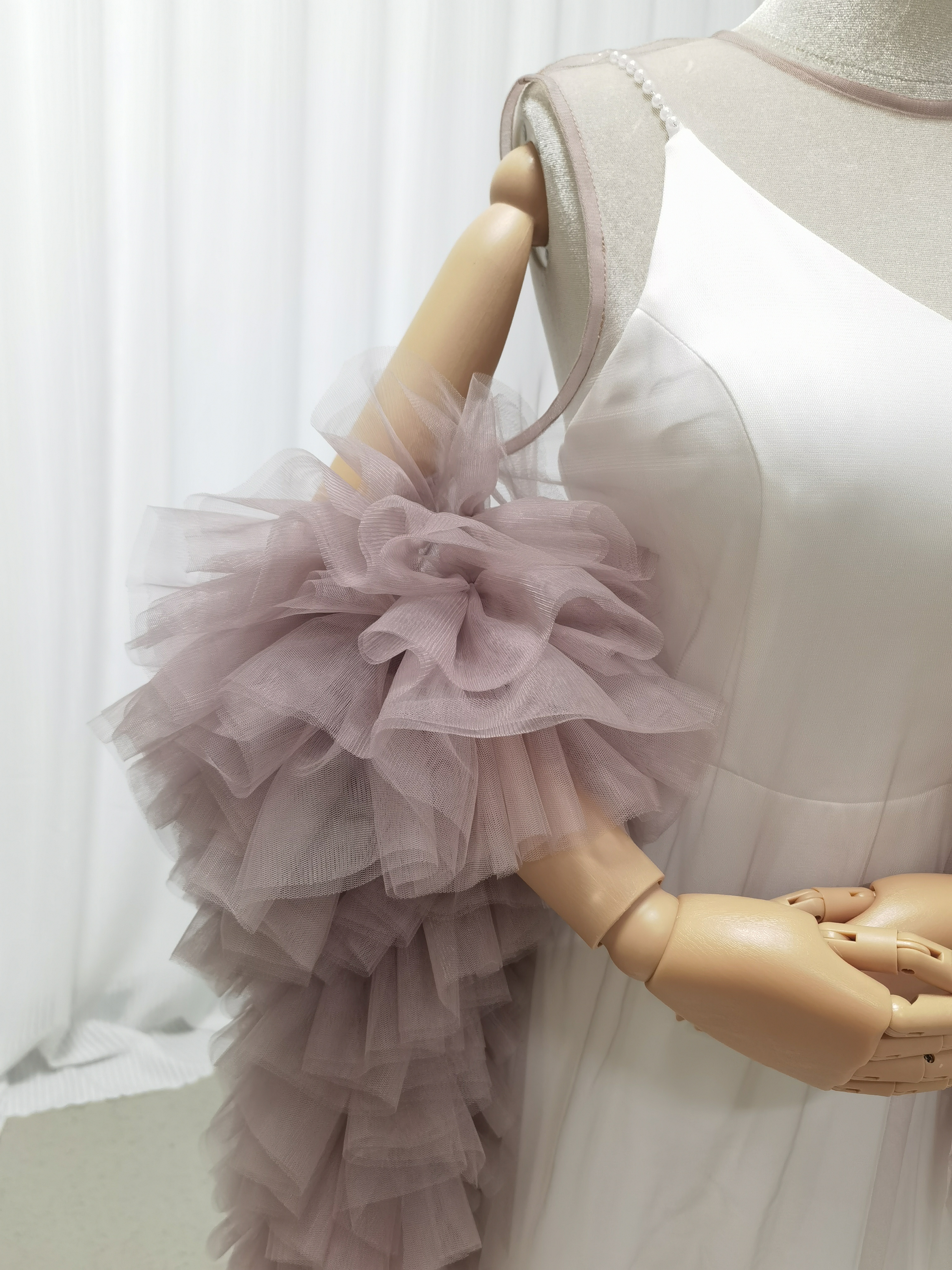 パーティードレス+トップス ツーピース ピンクソフィア キャミソール バックレス デザイン感 前撮り