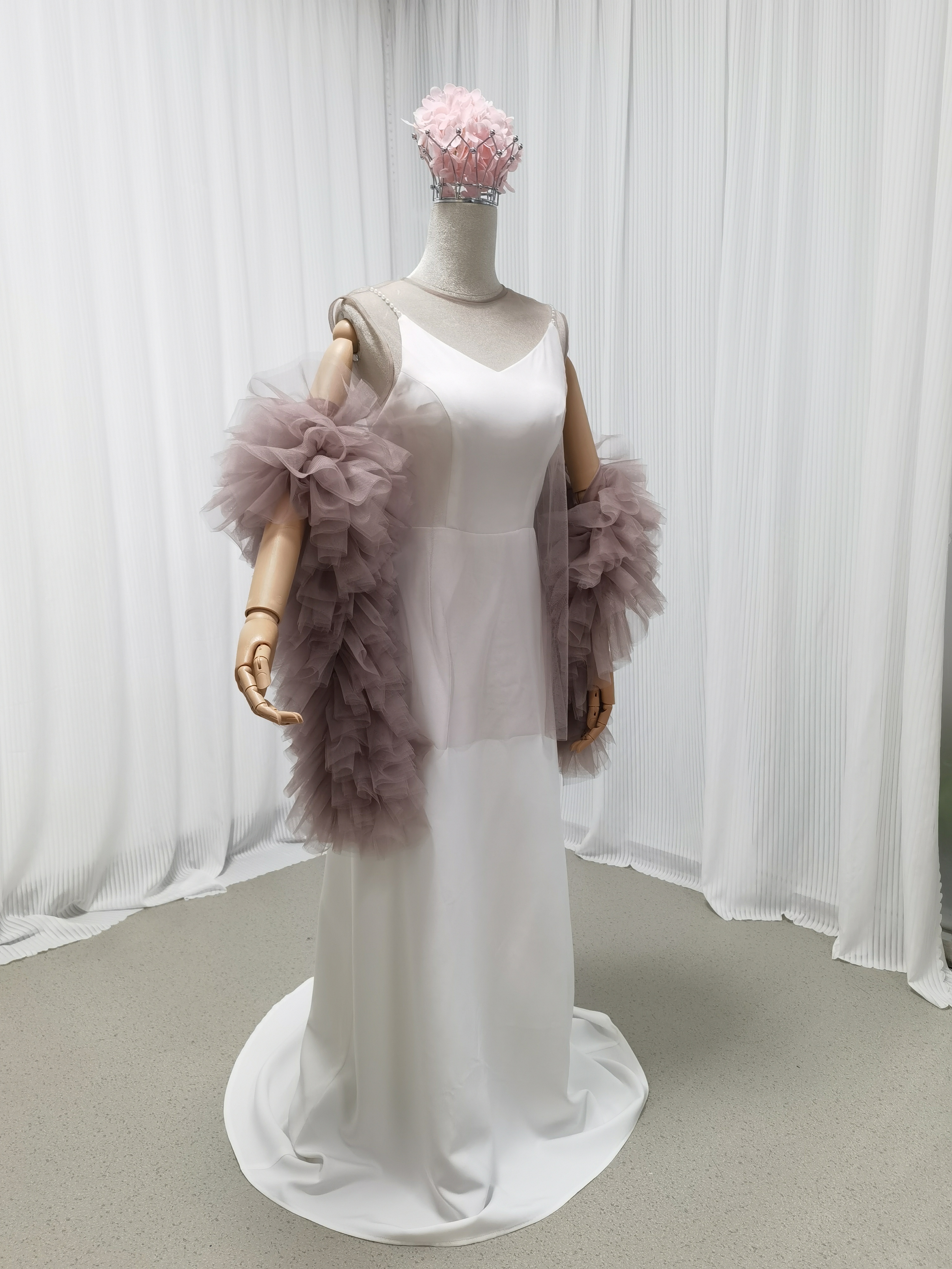 パーティードレス+トップス ツーピース ピンクソフィア キャミソール バックレス デザイン感 前撮り