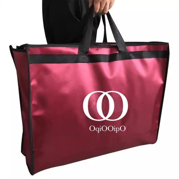 追加専用　ドレスの持ち運びに便利なドレスバッグ ドレスカバー 衣類カバー　ワインレッド/シルバー白/茶