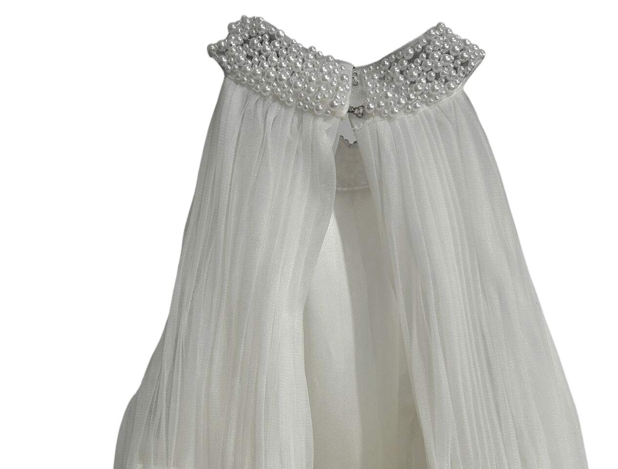 豪華！ウェディングドレス パール ホルターネック 背中見せ 大人っぽい フランス風 結婚式 前撮り