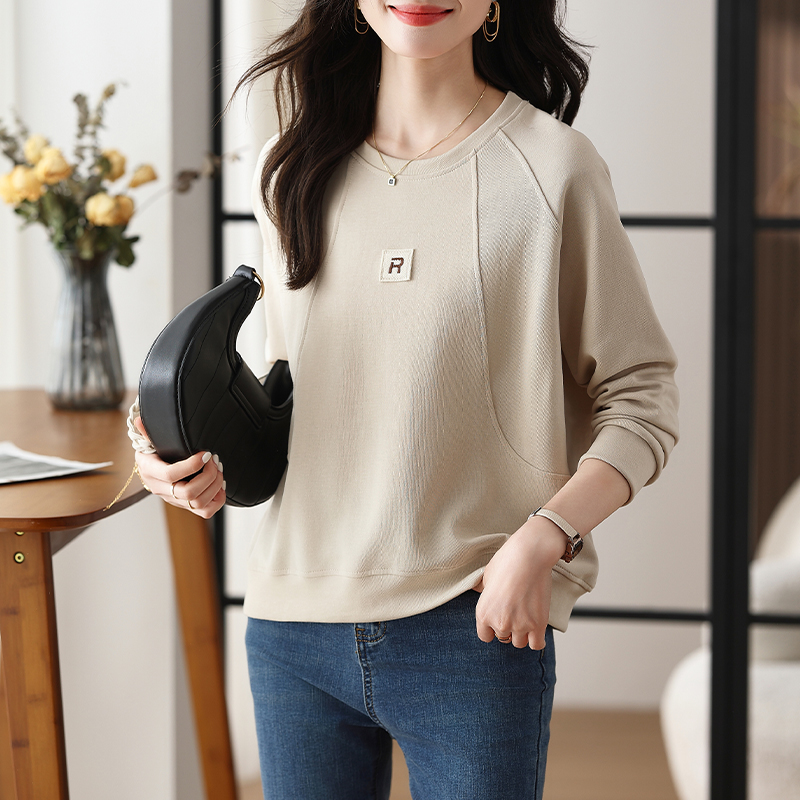 時尚設計感休閒百搭衛衣知性優雅上衣