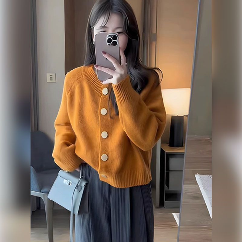 奶系穿搭高級感針織外套褲子套裝