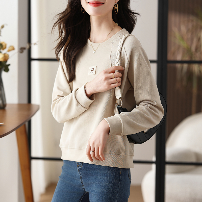 時尚設計感休閒百搭衛衣知性優雅上衣